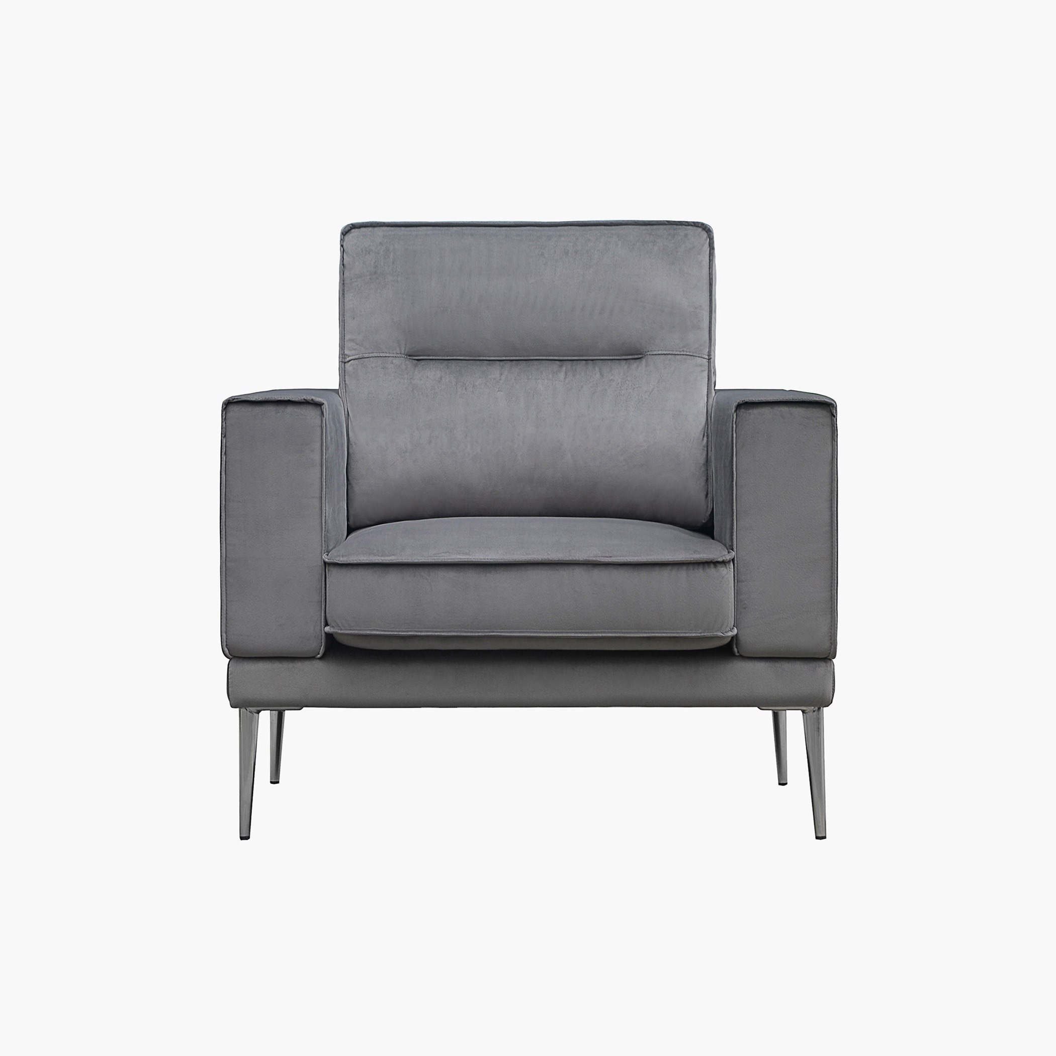 كنبة مخمليّة مقعد واحد مع وسادة من نيوبيري-hbxlivingroom-sofasandarmchairs-sofas-image-1
