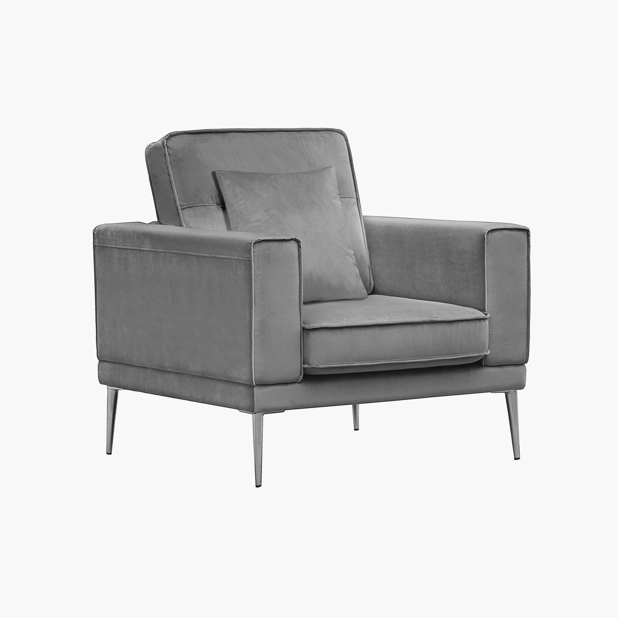 كنبة مخمليّة مقعد واحد مع وسادة من نيوبيري-hbxlivingroom-sofasandarmchairs-sofas-image-2