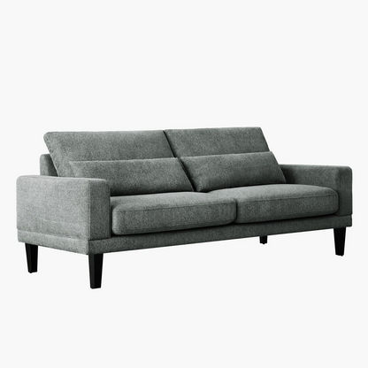 Edison 3-Seater Fabric Sofa with 2 Cushions