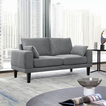 Edison 2-Seater Fabric Sofa with 2 Cushions