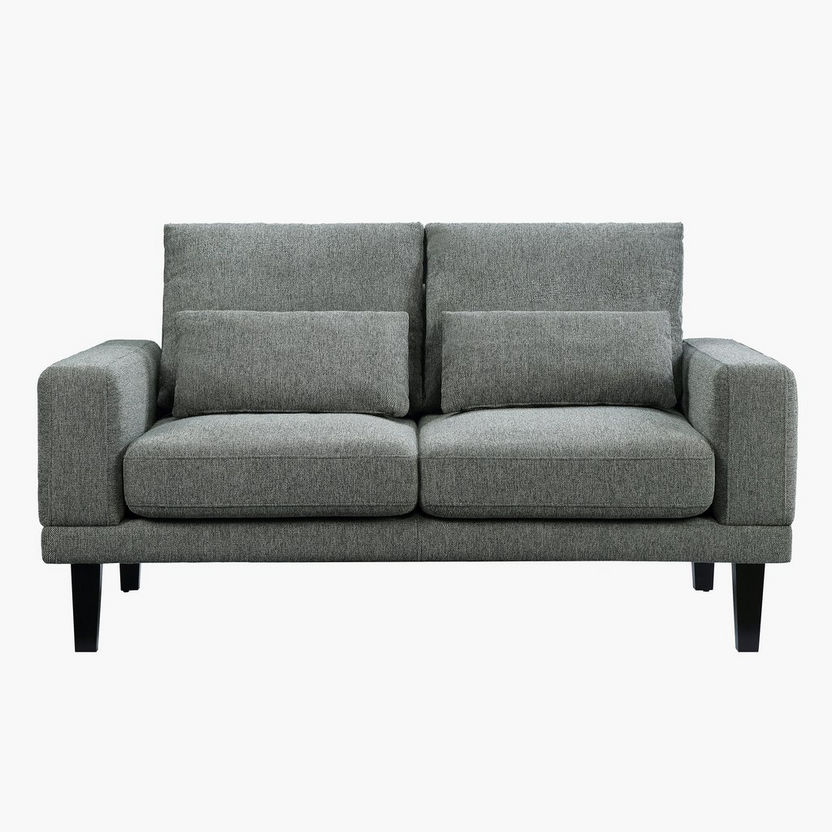 Edison 2-Seater Fabric Sofa with 2 Cushions-Sofas-image-1
