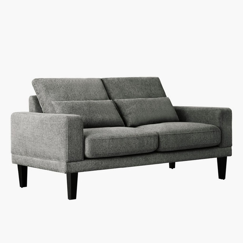 Edison 2-Seater Fabric Sofa with 2 Cushions-Sofas-image-2