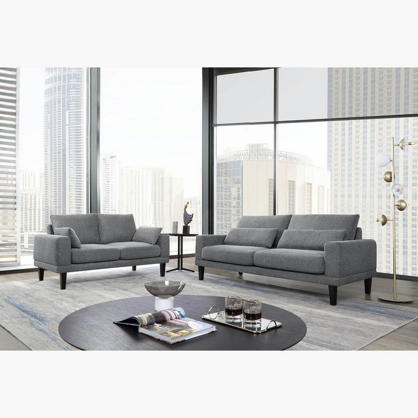 Edison 2-Seater Fabric Sofa with 2 Cushions-Sofas-image-5
