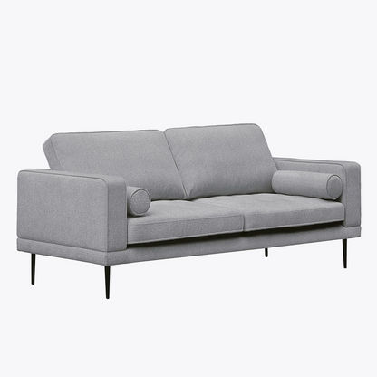 Micasa 3-Seater Fabric Sofa with 2 Bolster Cushions