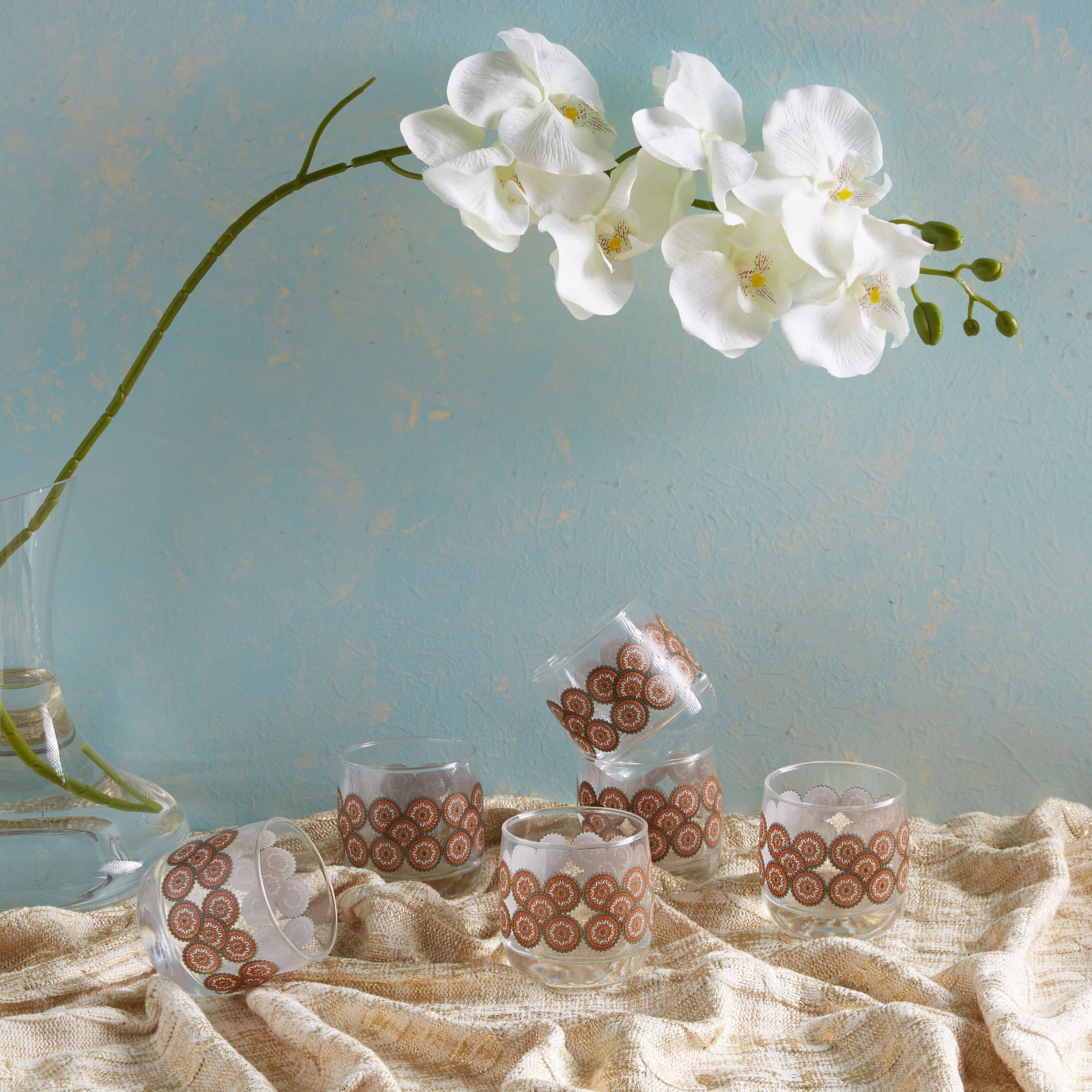 طقم أكواب 6 قطع بطبعات كلاسيكية من لومينارك شيما- 310 مل-hbxhomeware-hbxkitchen-image-1