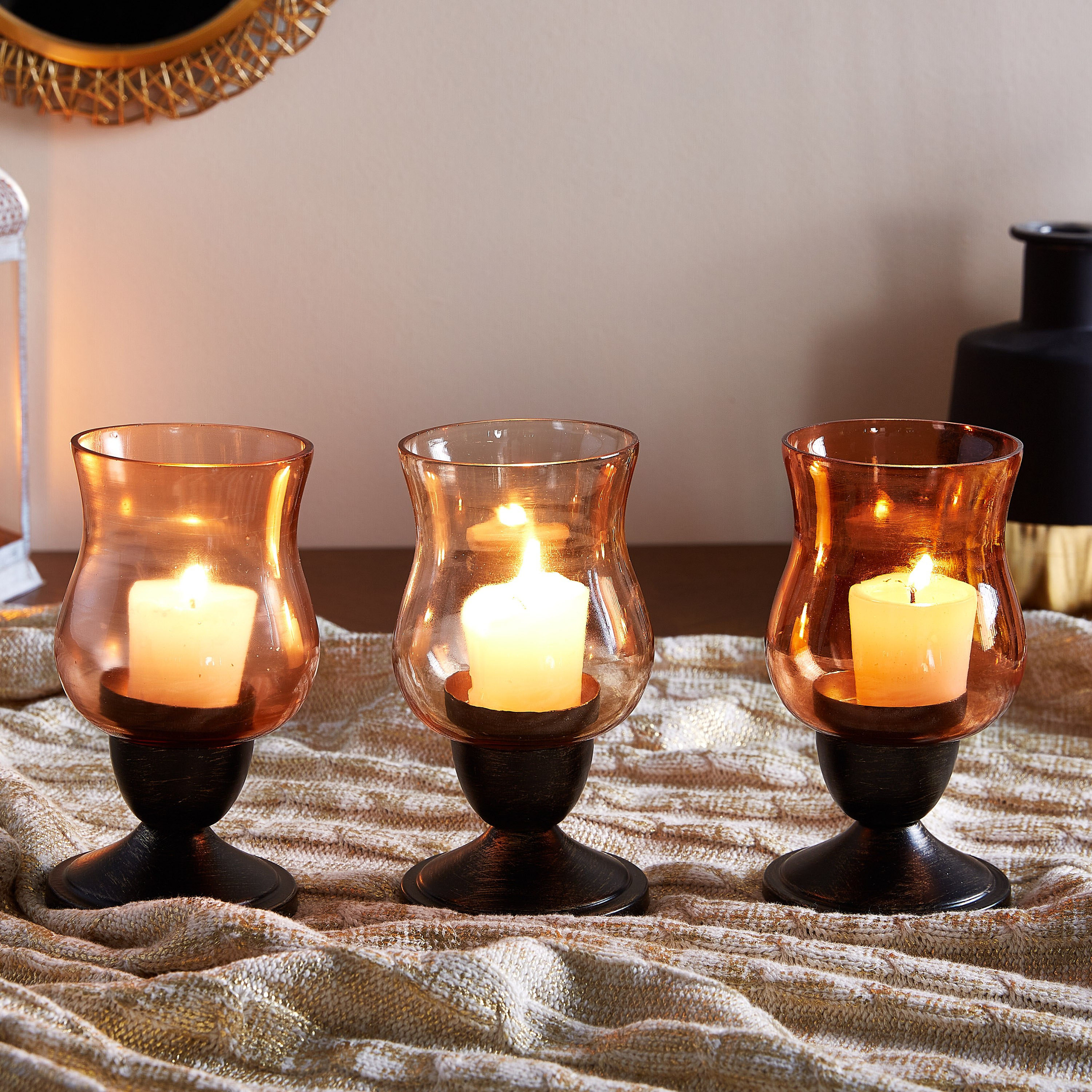 حامل شموع من فارو- طقم من 3 قطع-hbxlivingroom-decorandaccessories-candleholders-image-1