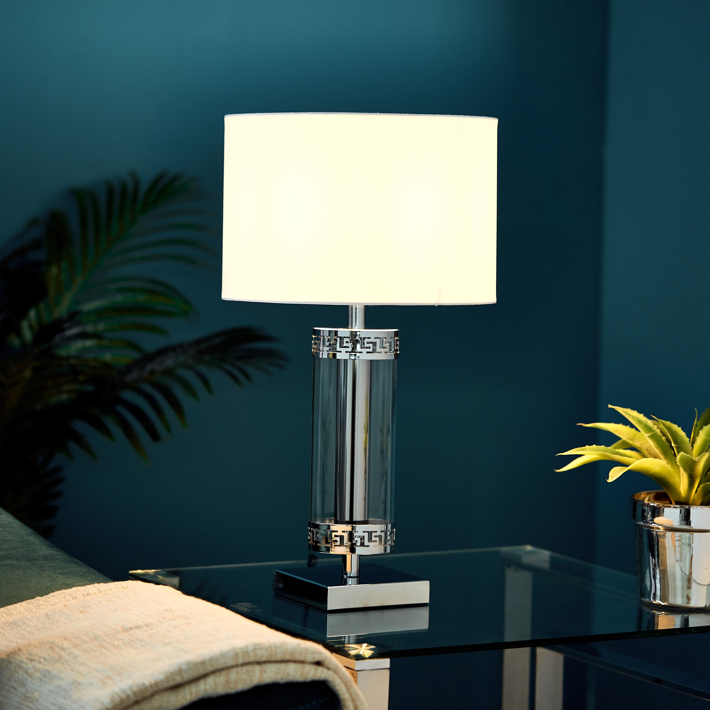 مصباح طاولة زجاجي من كورسا - 54 سم-hbxlivingroom-lighting-tablelamps-image-2