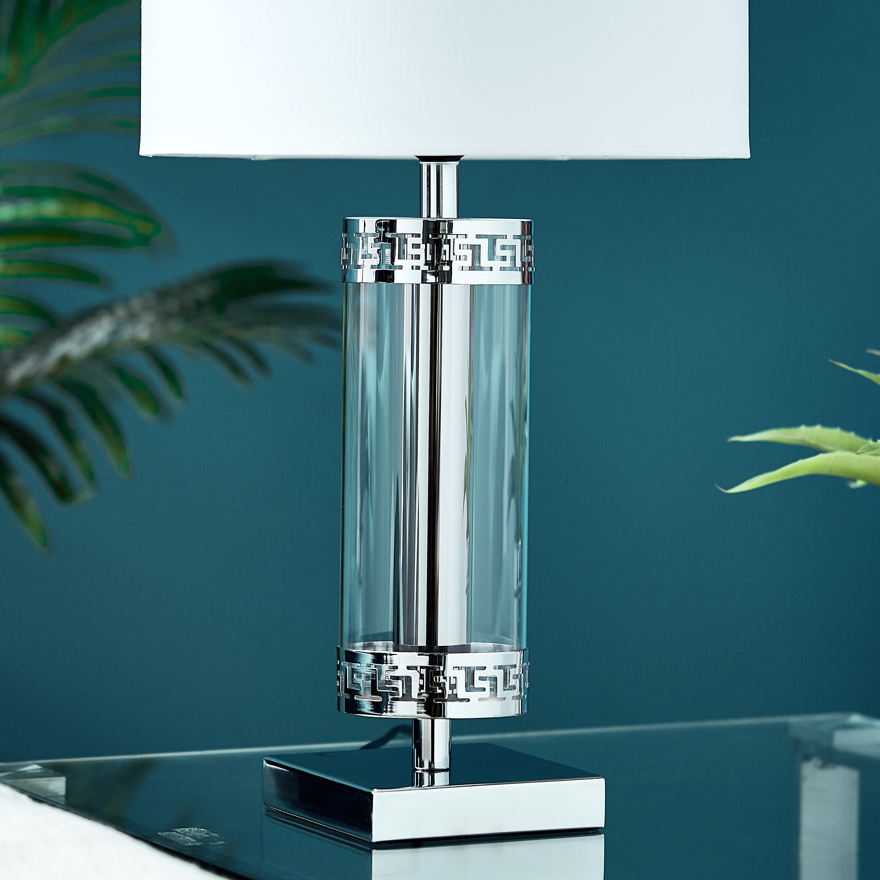 مصباح طاولة زجاجي من كورسا - 54 سم-hbxlivingroom-lighting-tablelamps-image-3