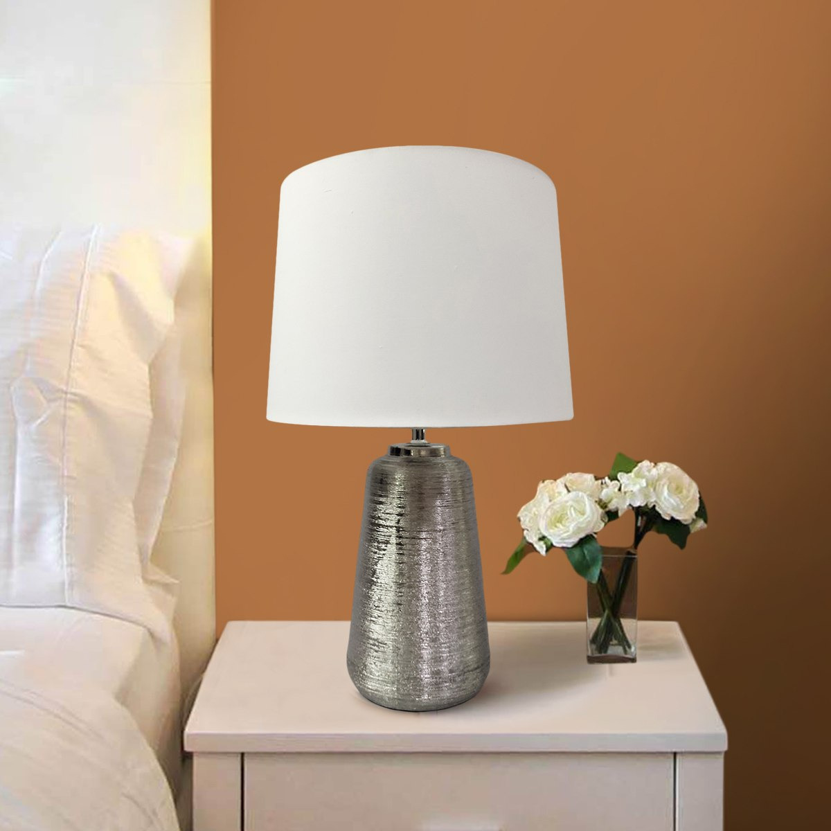 مصباح طاولة سيراميك ميتال - 45 سم-hbxlivingroom-lighting-tablelamps-image-1