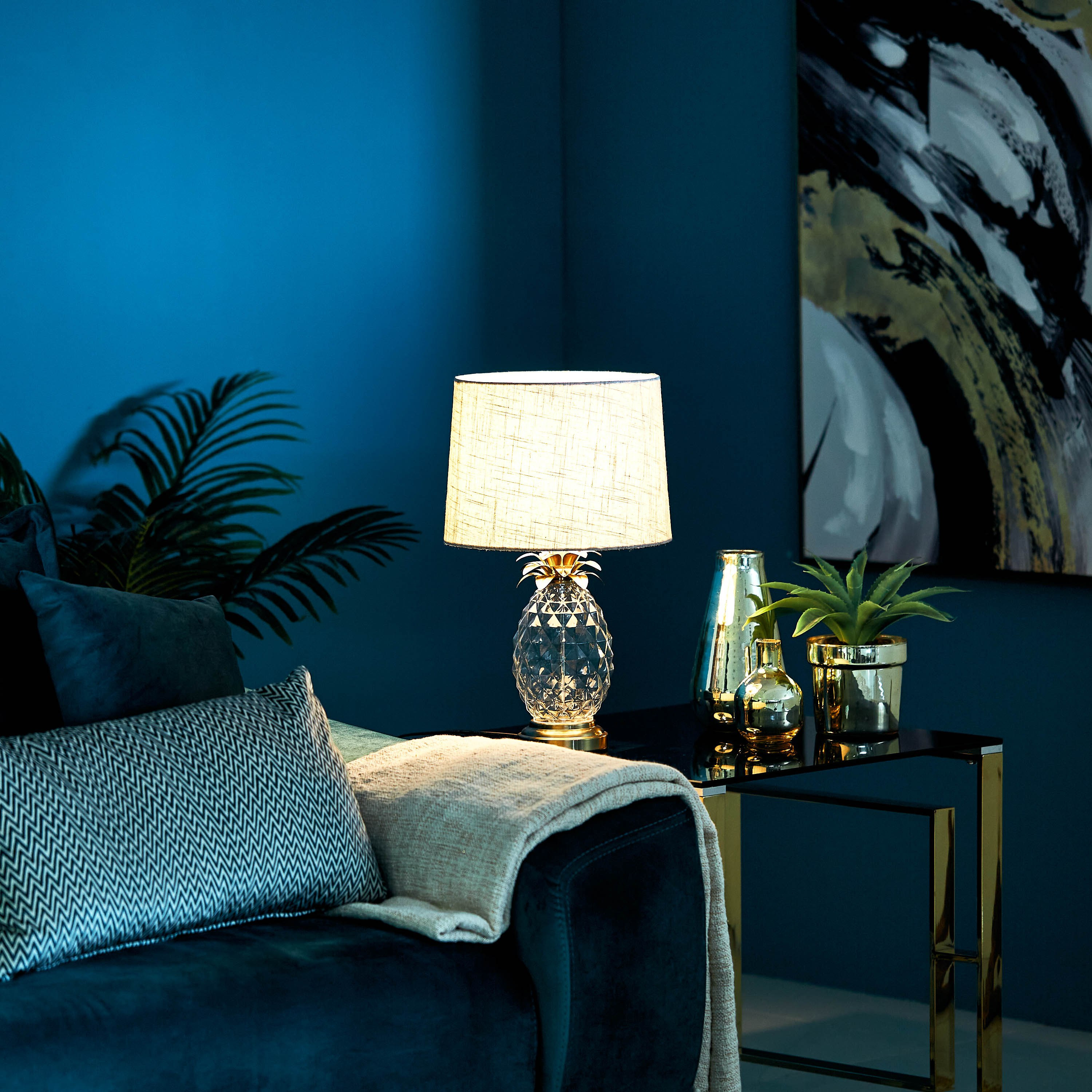مصباح طاولة زجاجي من باين  - 48 سم-hbxlivingroom-lighting-tablelamps-image-4