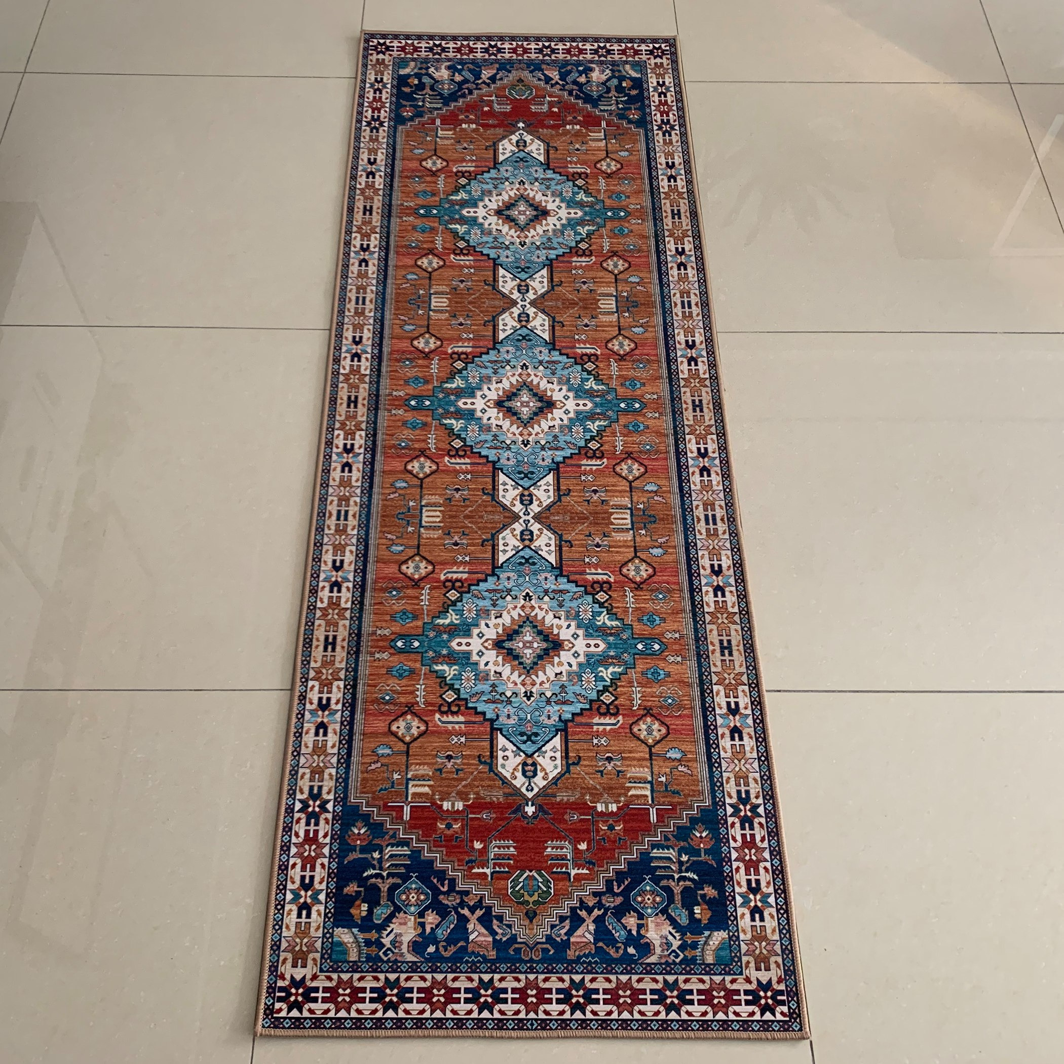 Kerman Printed Rug Runner-hbxdecorandfurnishings-floorcoverings-rugs-image-1