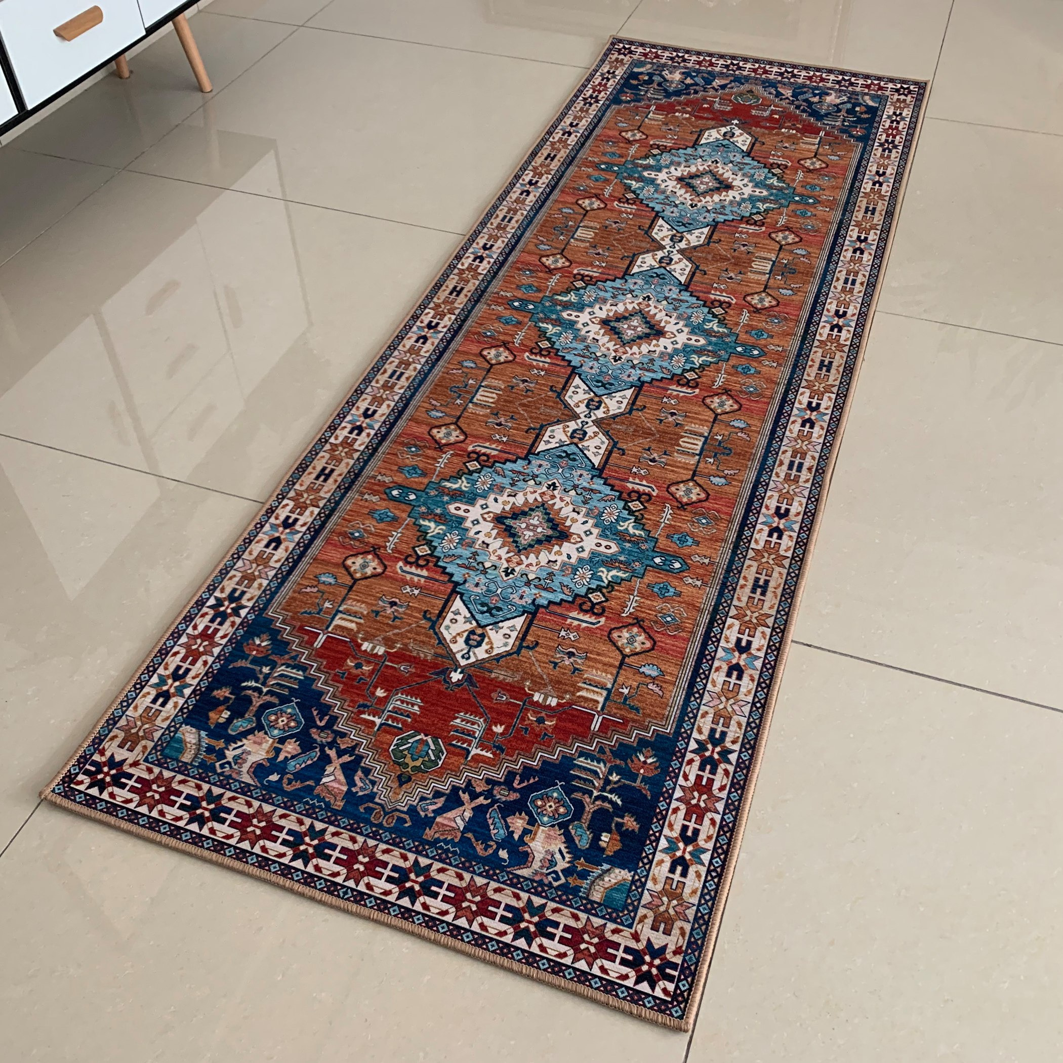 Kerman Printed Rug Runner-hbxdecorandfurnishings-floorcoverings-rugs-image-2