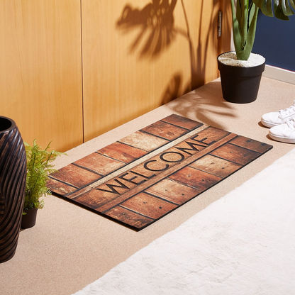 Welcome Striped Doormat - 45x75 cms
