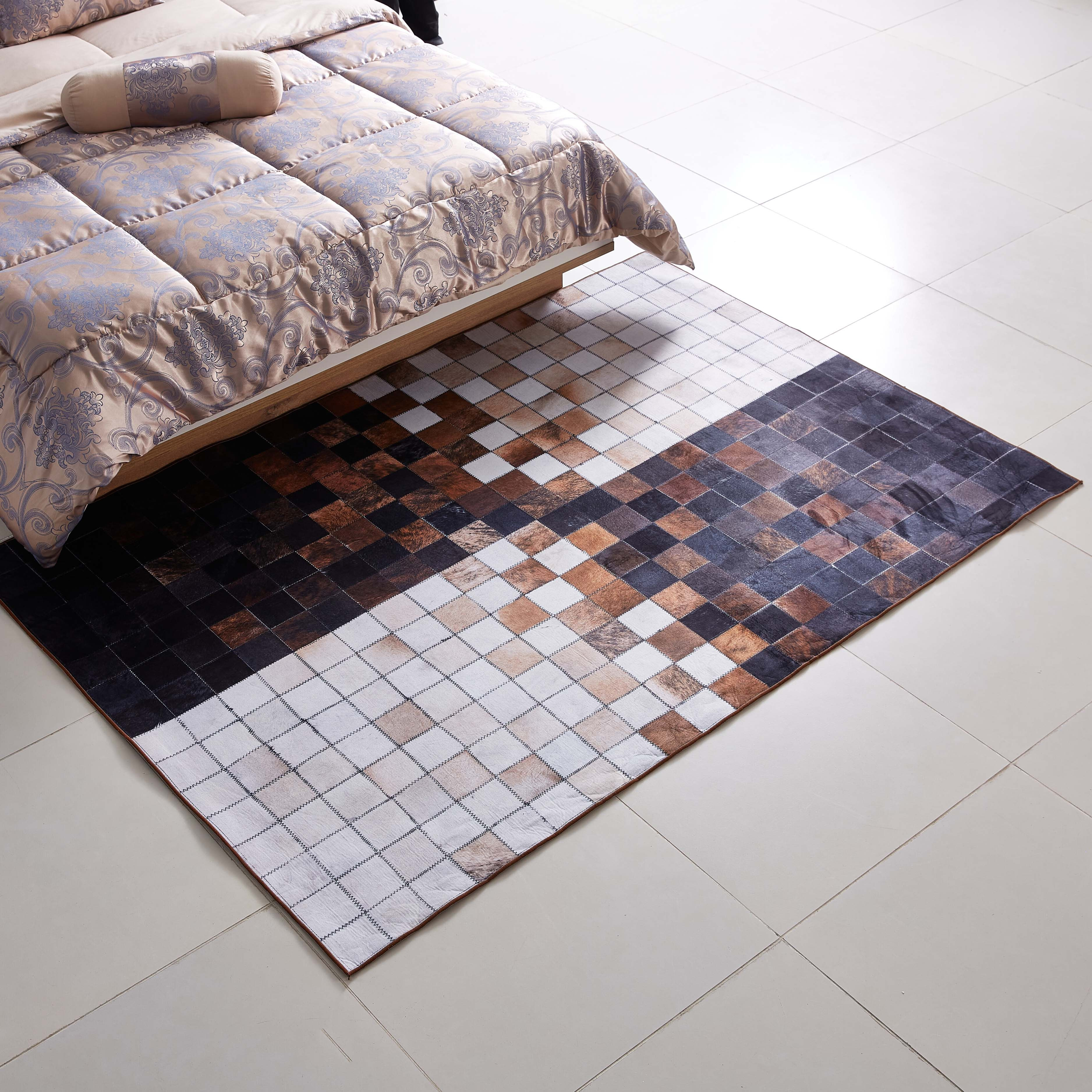 سجادة بطبعات رقع جلد اصطناعي - 150x200 سم-hbxdecorandfurnishings-floorcoverings-rugs-image-1