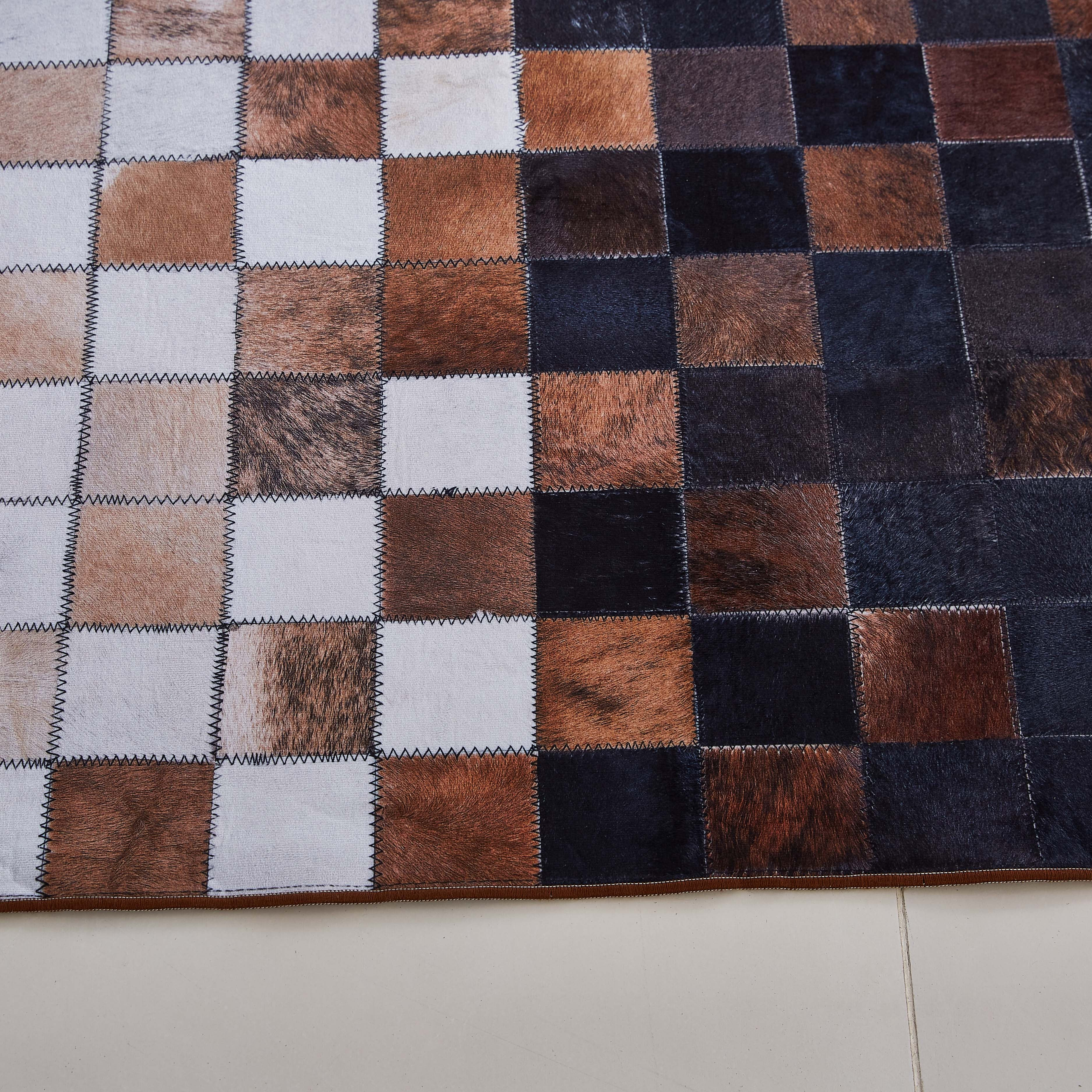 سجادة بطبعات رقع جلد اصطناعي - 150x200 سم-hbxdecorandfurnishings-floorcoverings-rugs-image-2