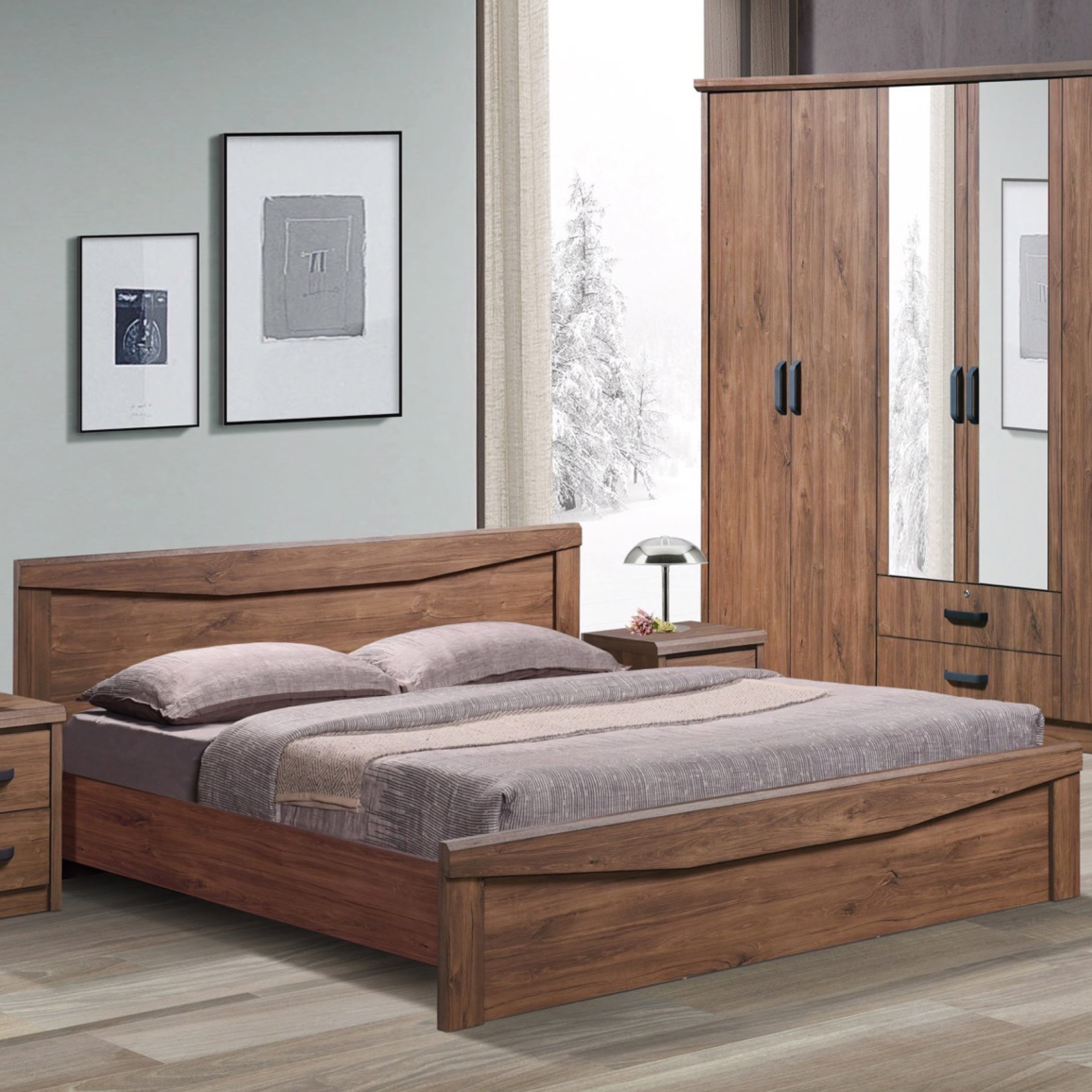 سرير كينج من بيتون - 180x200 سم-hbxfurniture-bedsandbedsets-beds-king-image-1