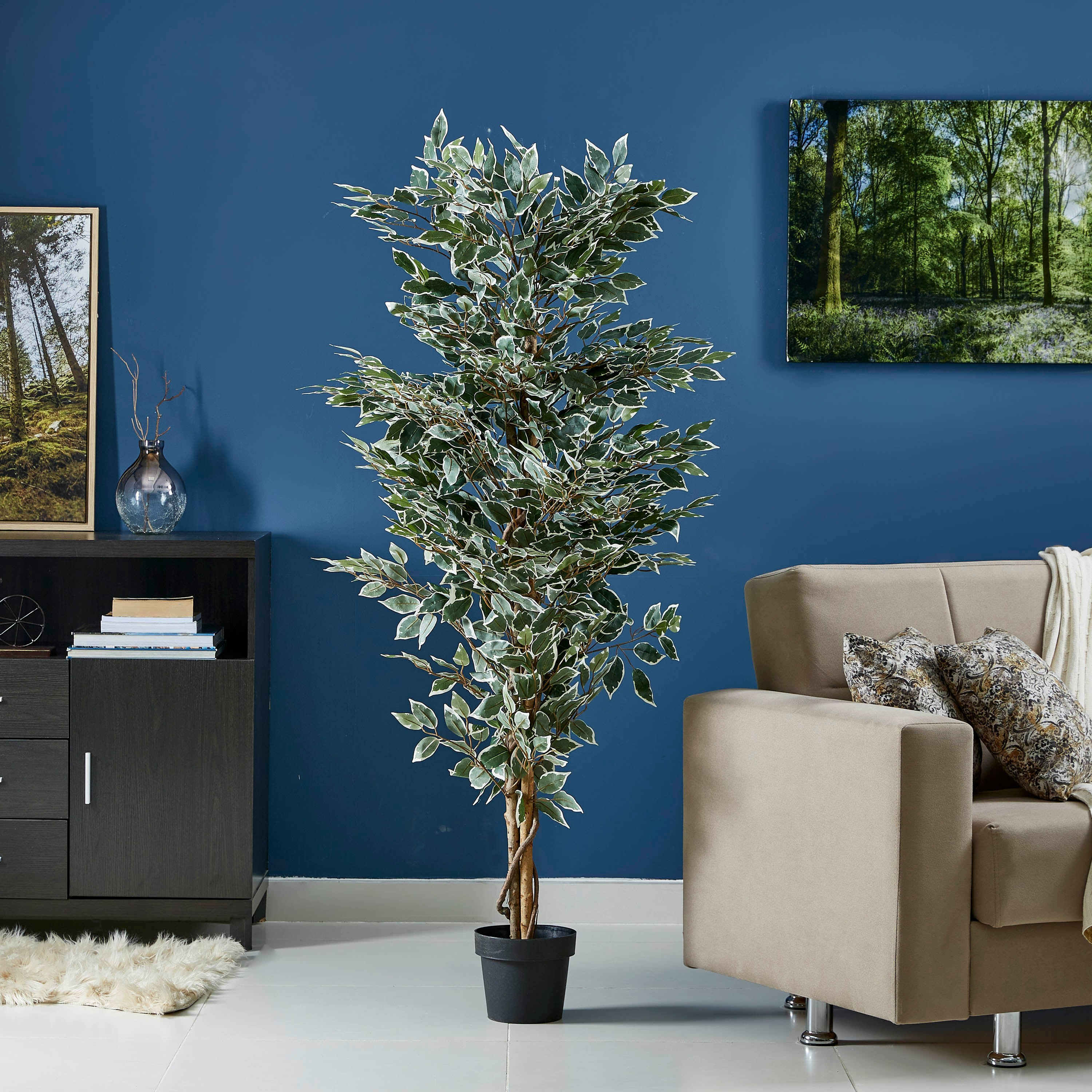 نبتة فيكوس في إصيص من الإسمنت - 170 سم-hbxdecorandfurnishings-homeaccessories-artificialflowersandplants-image-4
