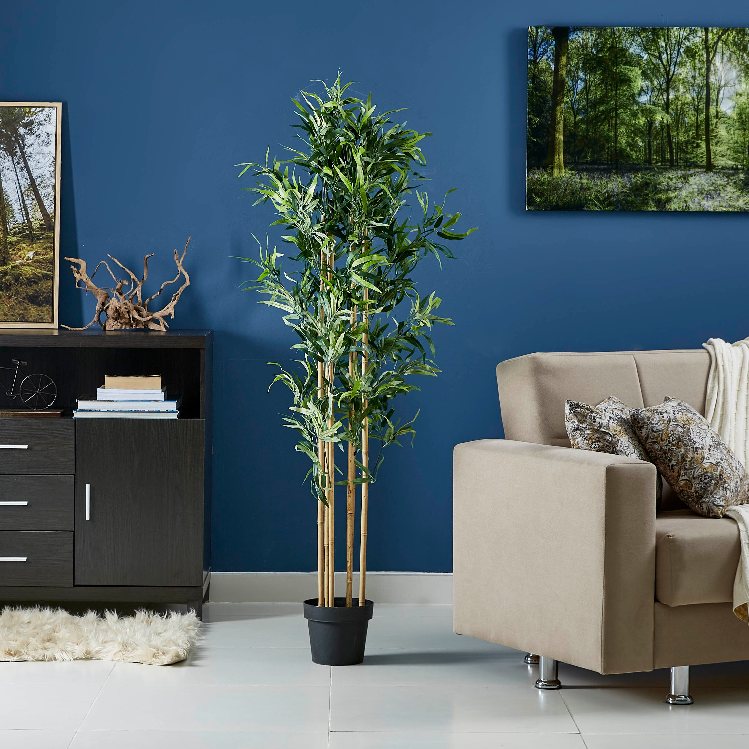 نبتة خيزران في إصيص من الإسمنت - 156 سم-hbxdecorandfurnishings-homeaccessories-artificialflowersandplants-image-4