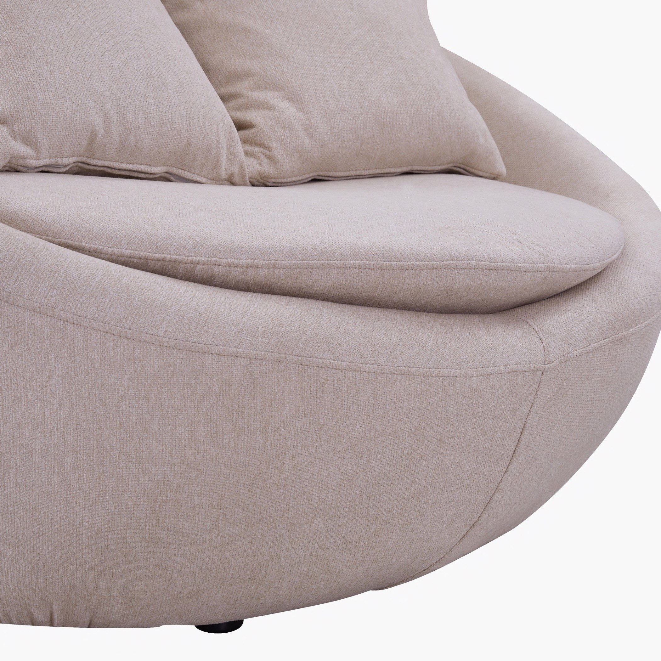 كنبة قماشيّة مستديرة مقعدين مع 6 وسائد من أودري-hbxlivingroom-sofasandarmchairs-sofas-image-7