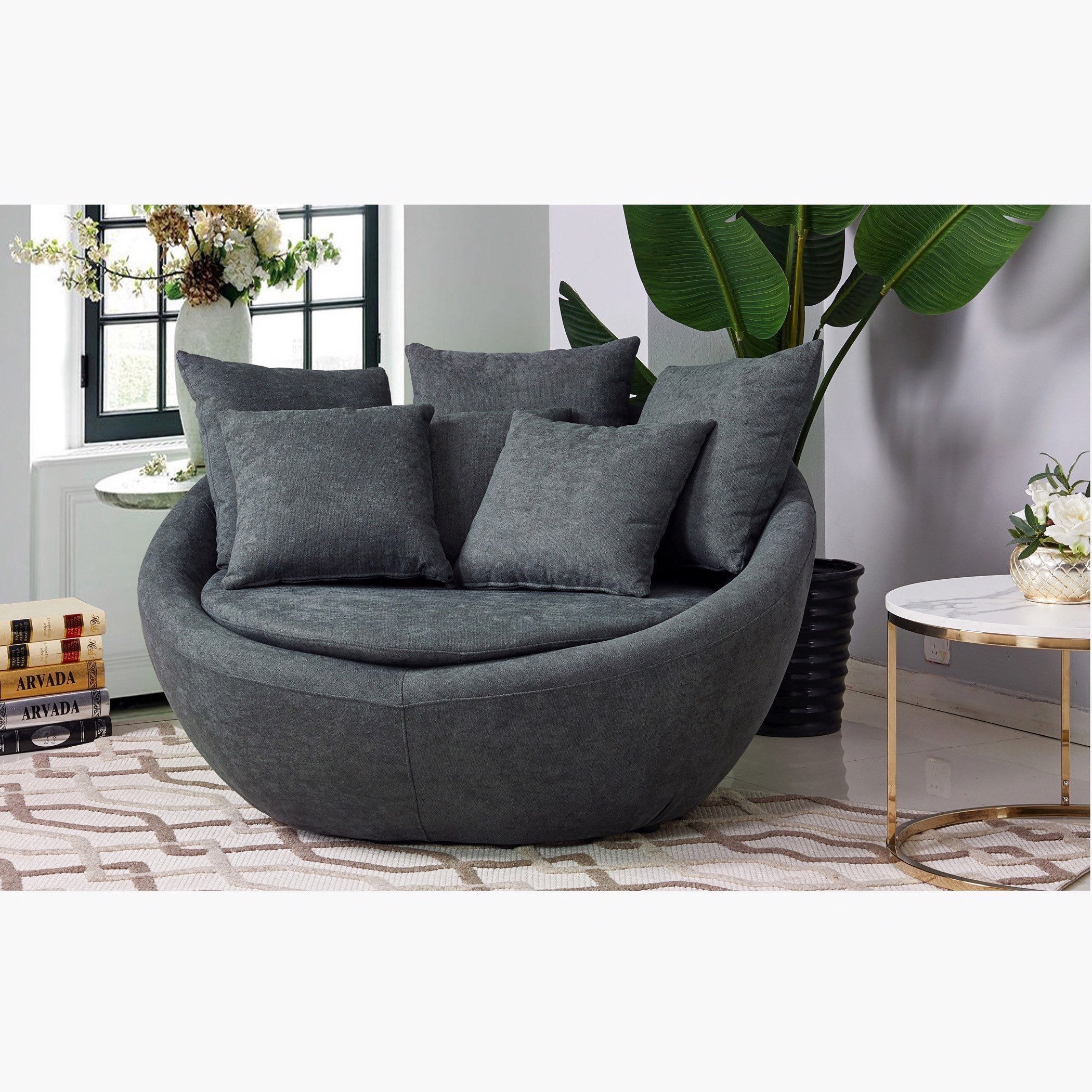 Round shop seating sofa