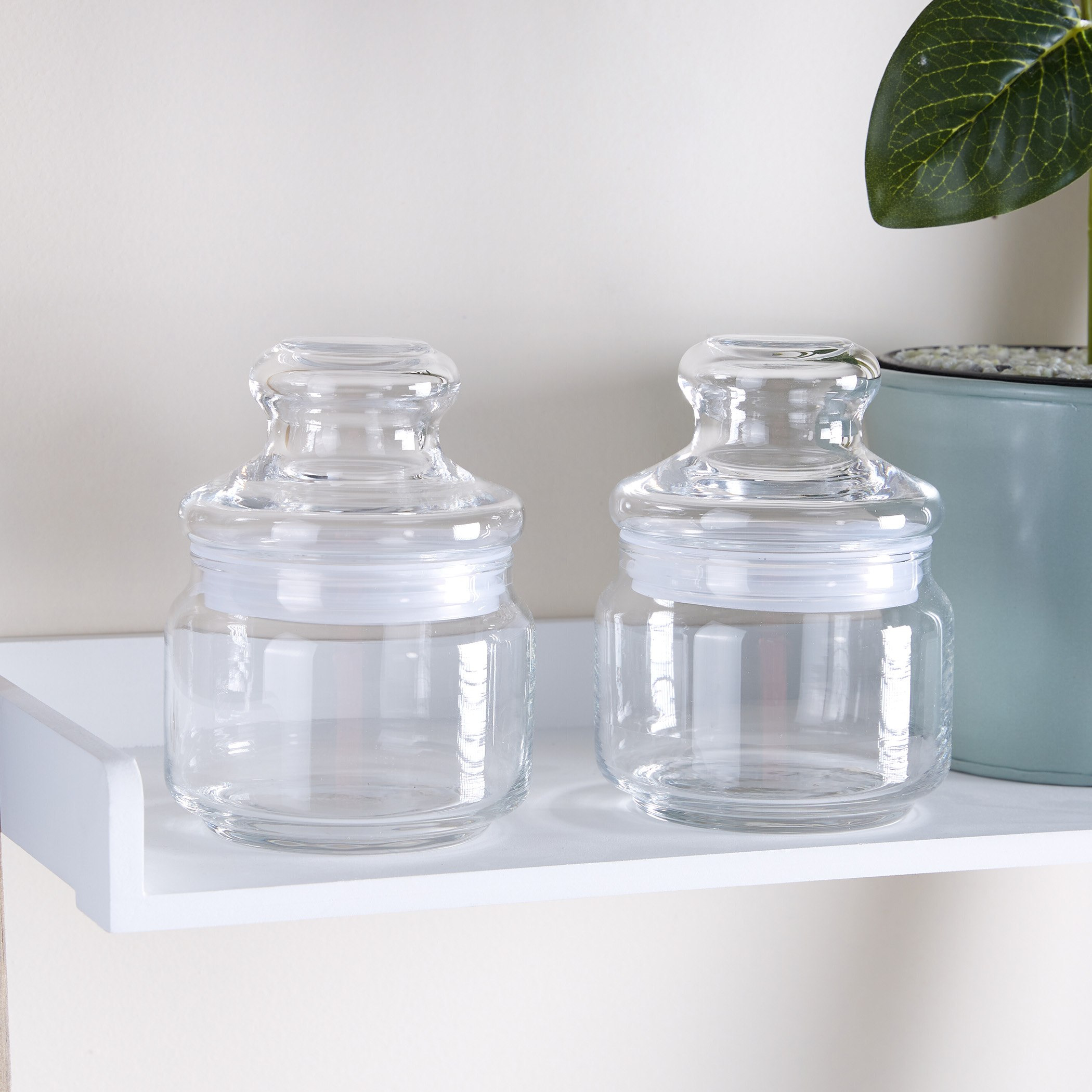 جرّة بغطاء زجاجي من أوشن بوب - طقم من قطعتين-hbxhomeware-hbxkitchen-image-1