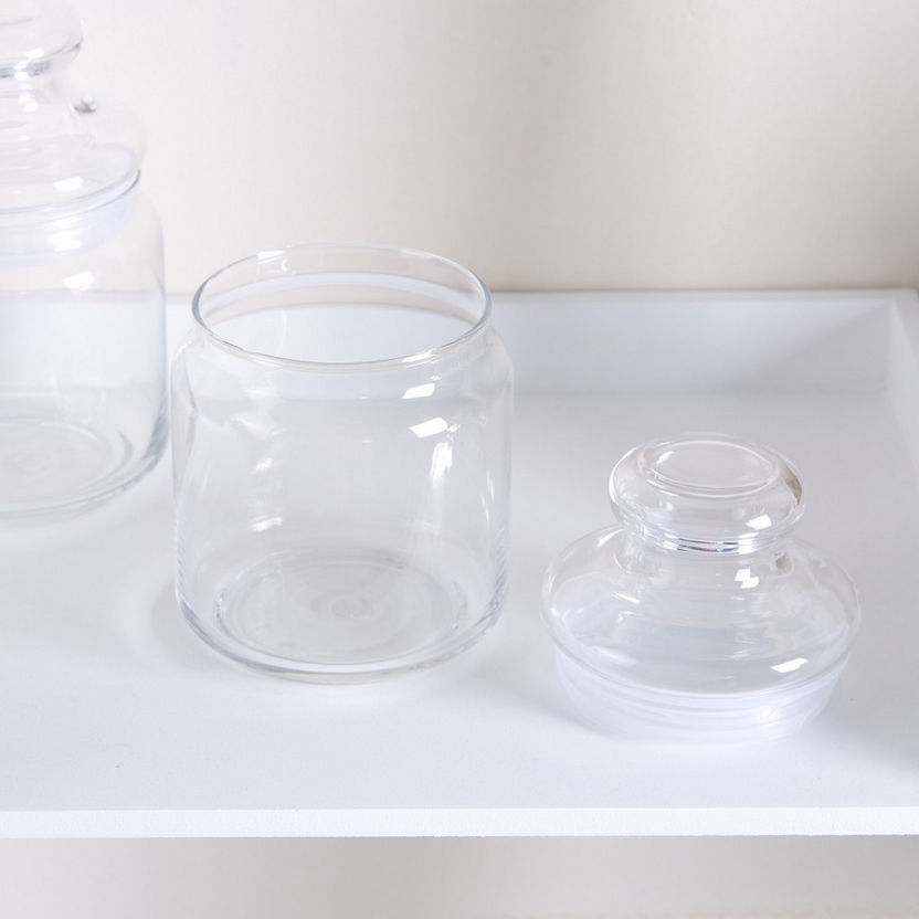 Ocean Pop Jar with Glass Lid - Set of 2-Glassware-image-1