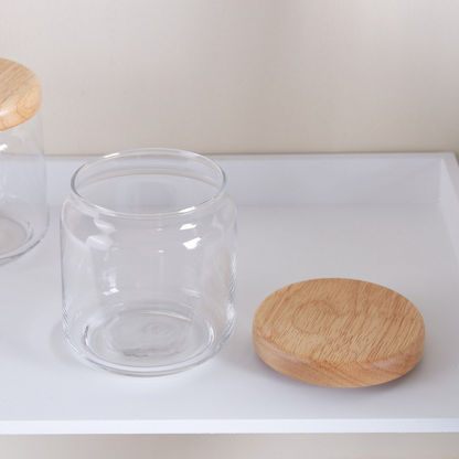 Ocean Pop Jar with Wooden Lid - Set of 6