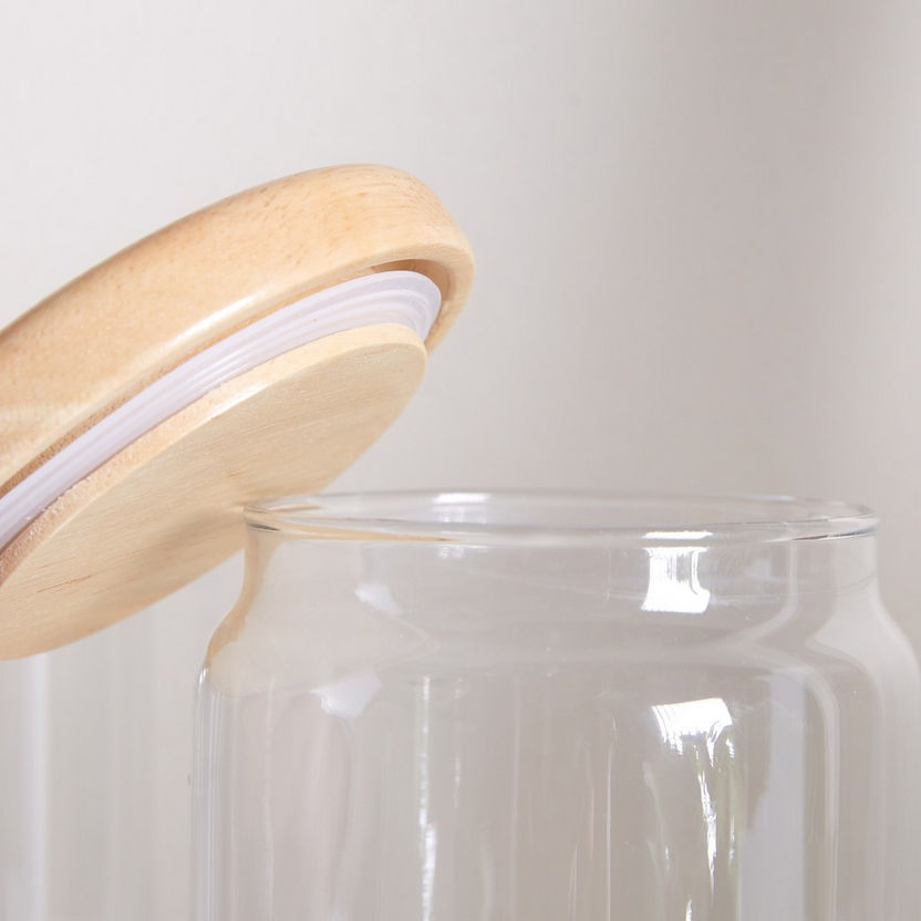 Ocean Pop Jar with Wooden Lid - Set of 6-Glassware-image-3