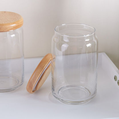 Ocean Pop Jar with Wooden Lid - Set of 6