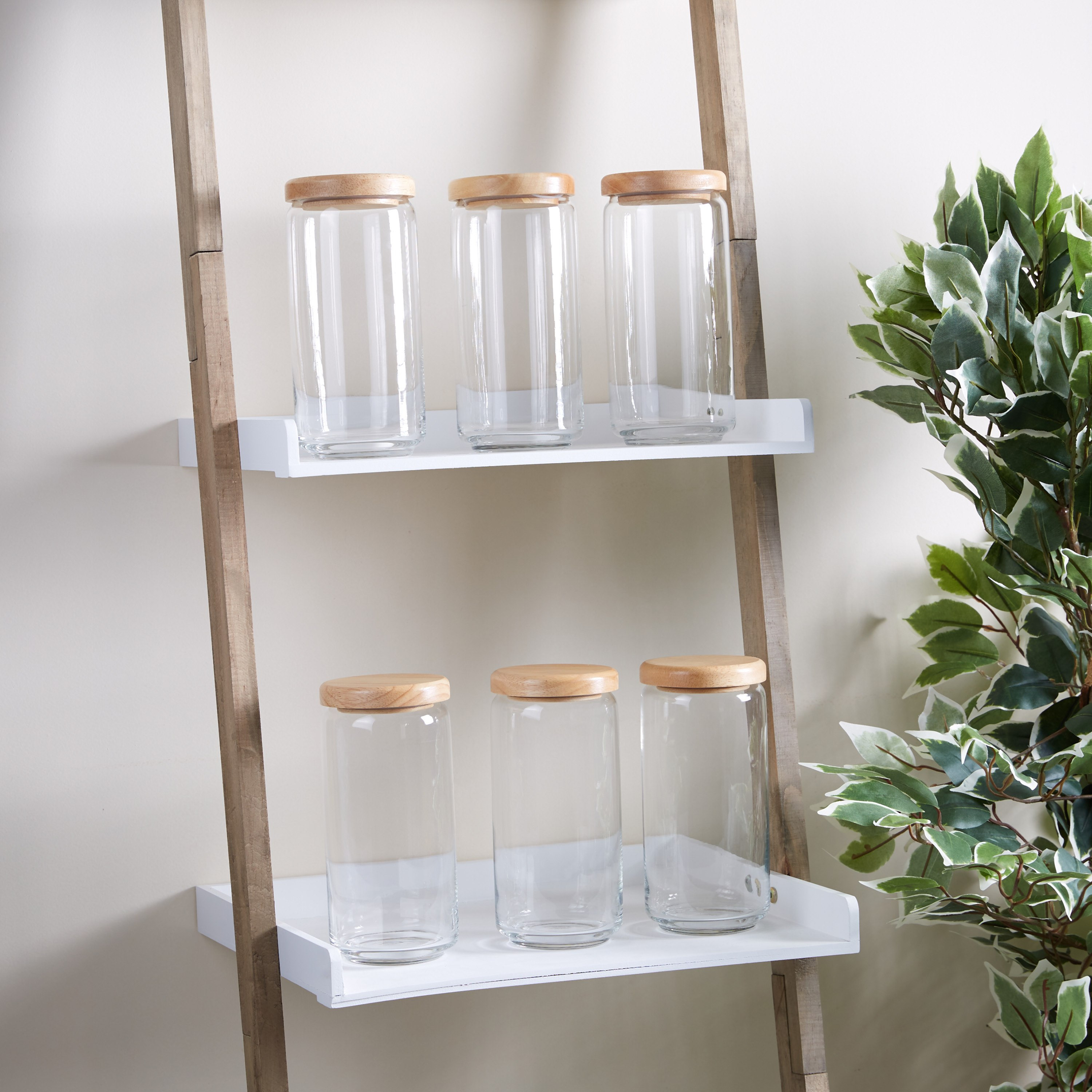 Ocean Pop Jar with Wooden Lid - Set of 6-hbxhomeware-hbxkitchen-image-1