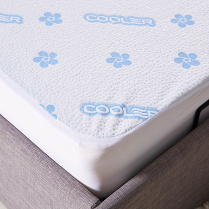 Cooling Gel Waterproof King Size Mattress Protector - 180x200 cm-Protectors and Toppers-image-1
