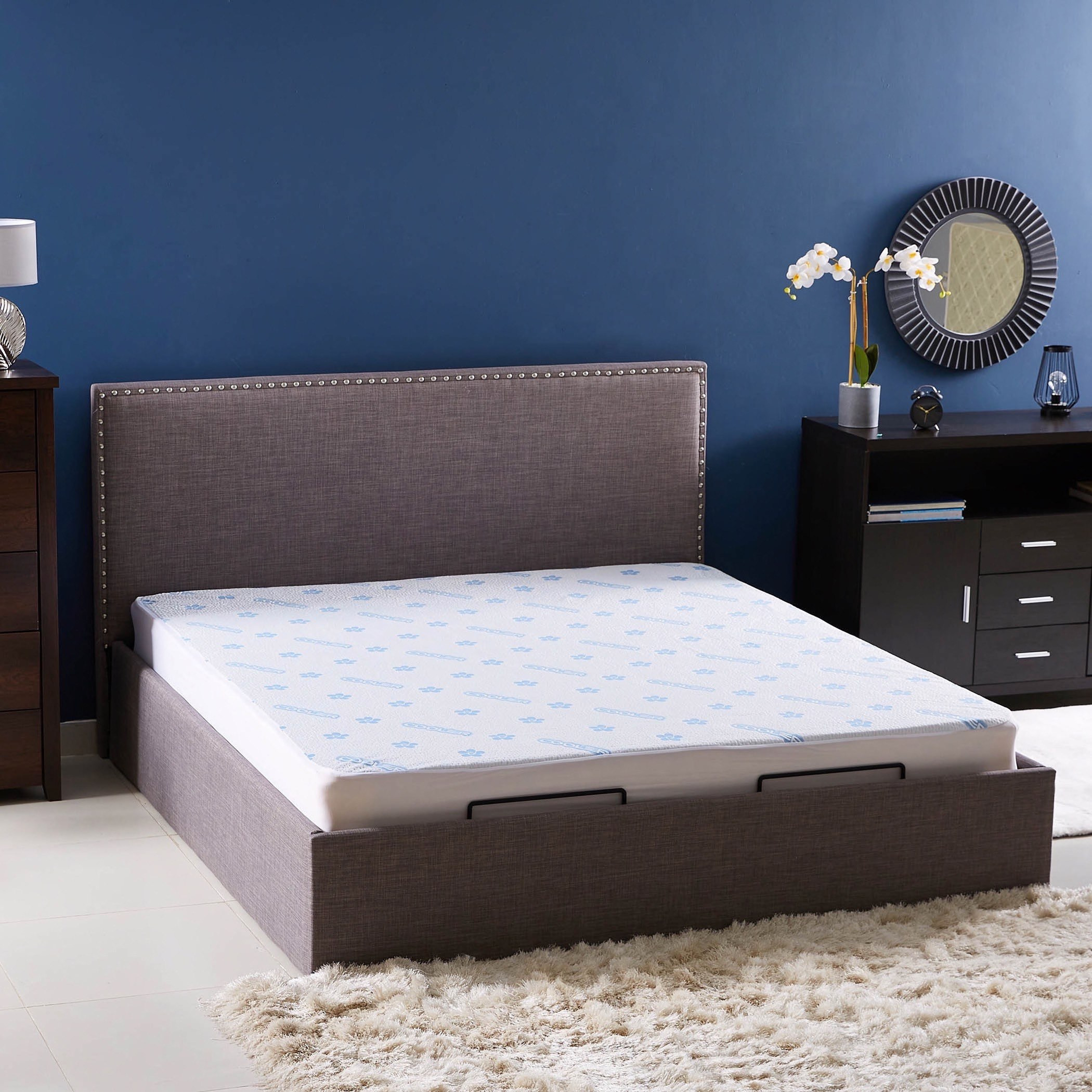 واقي مرتبة مقاس كينج مقاوم للماء بجل تبريد - 180x200 سم-hbxhomeware-hbxdecorandfurnishings-image-5