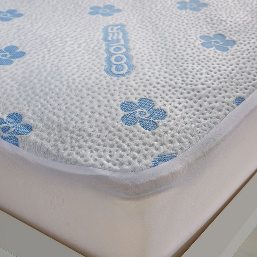 Cooling Gel Waterproof Super King Mattress Protector - 200x200 cm-Protectors and Toppers-image-2