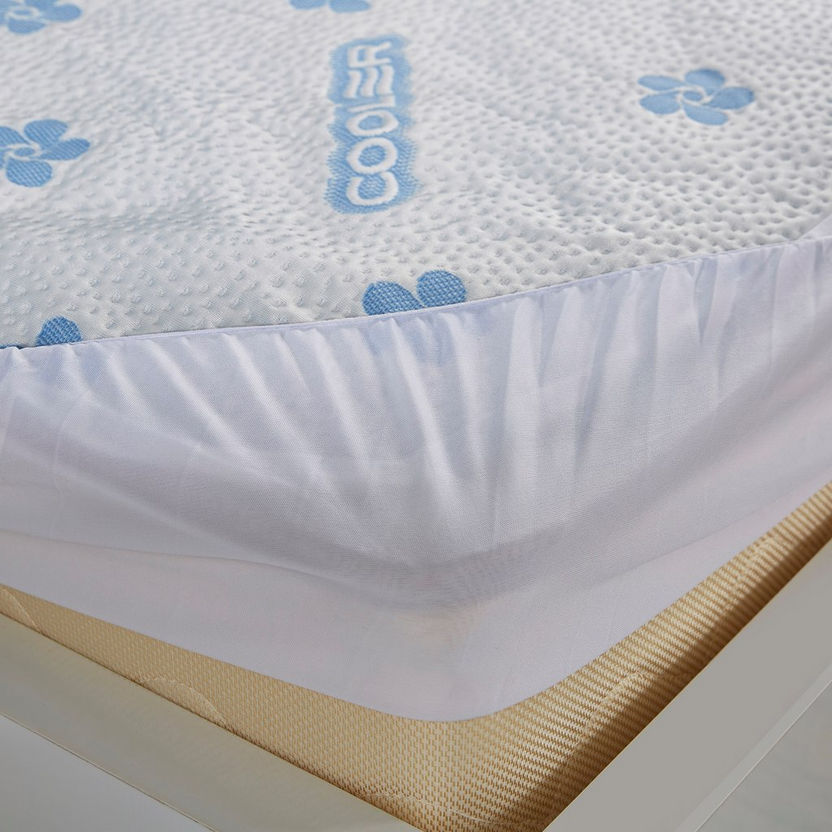 Cooling Gel Waterproof Super King Mattress Protector - 200x200 cm-Protectors and Toppers-image-3