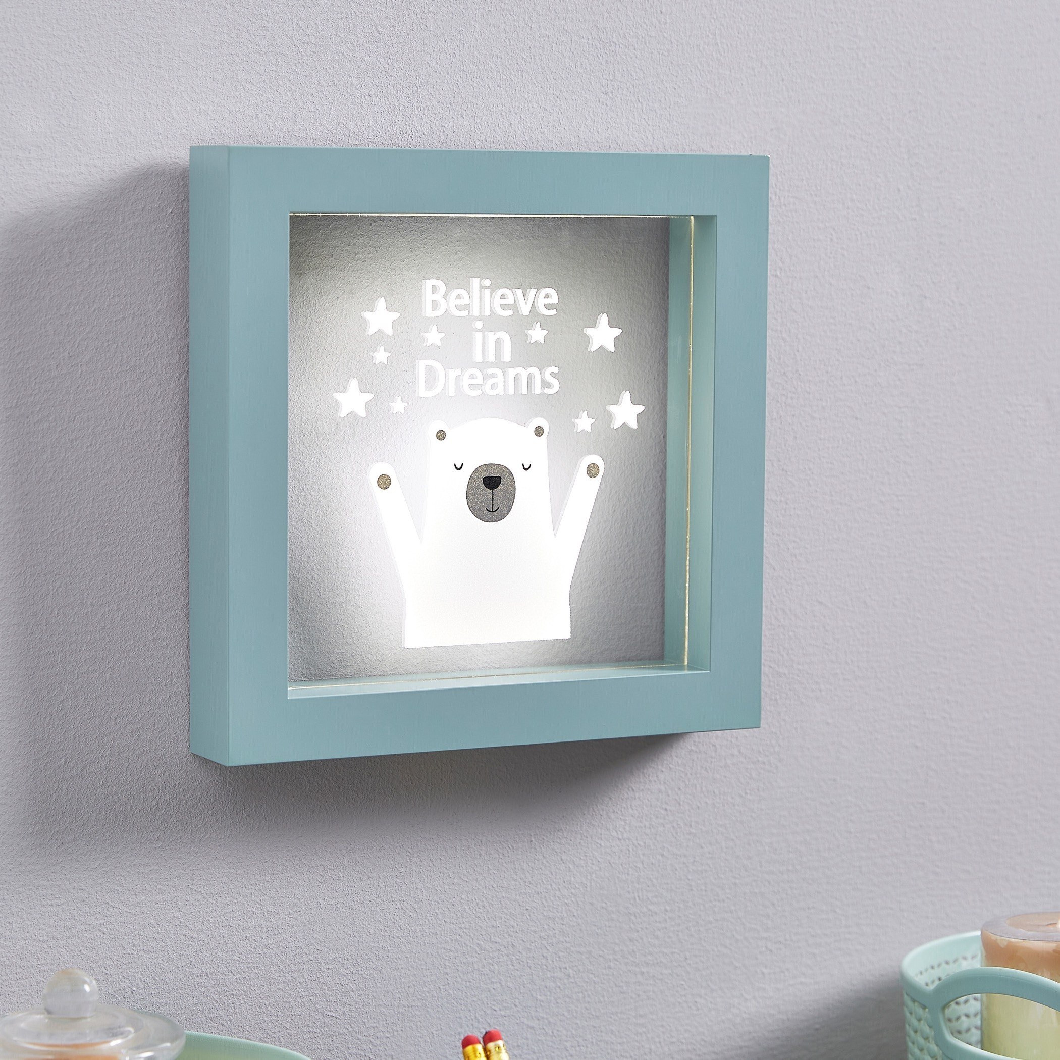برواز ديكور مضيء من آرو - 22 × 22 × 3 سم-hbxhomeware-hbxkidsandyouth-image-1