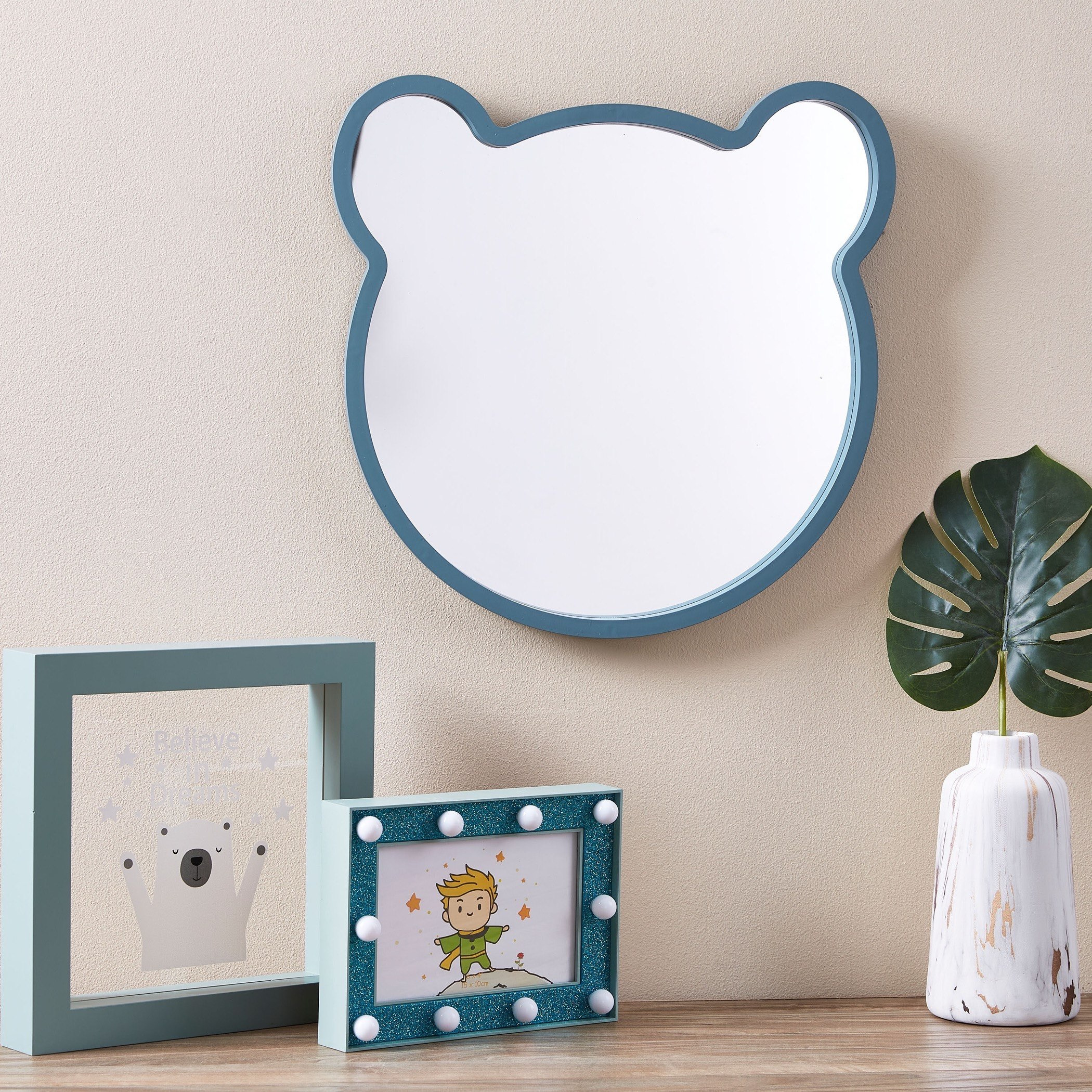 AARO Mickey Mouse Shaped Wall Mirror - 37x33x2 cm-hbxhomeware-hbxkidsandyouth-image-3