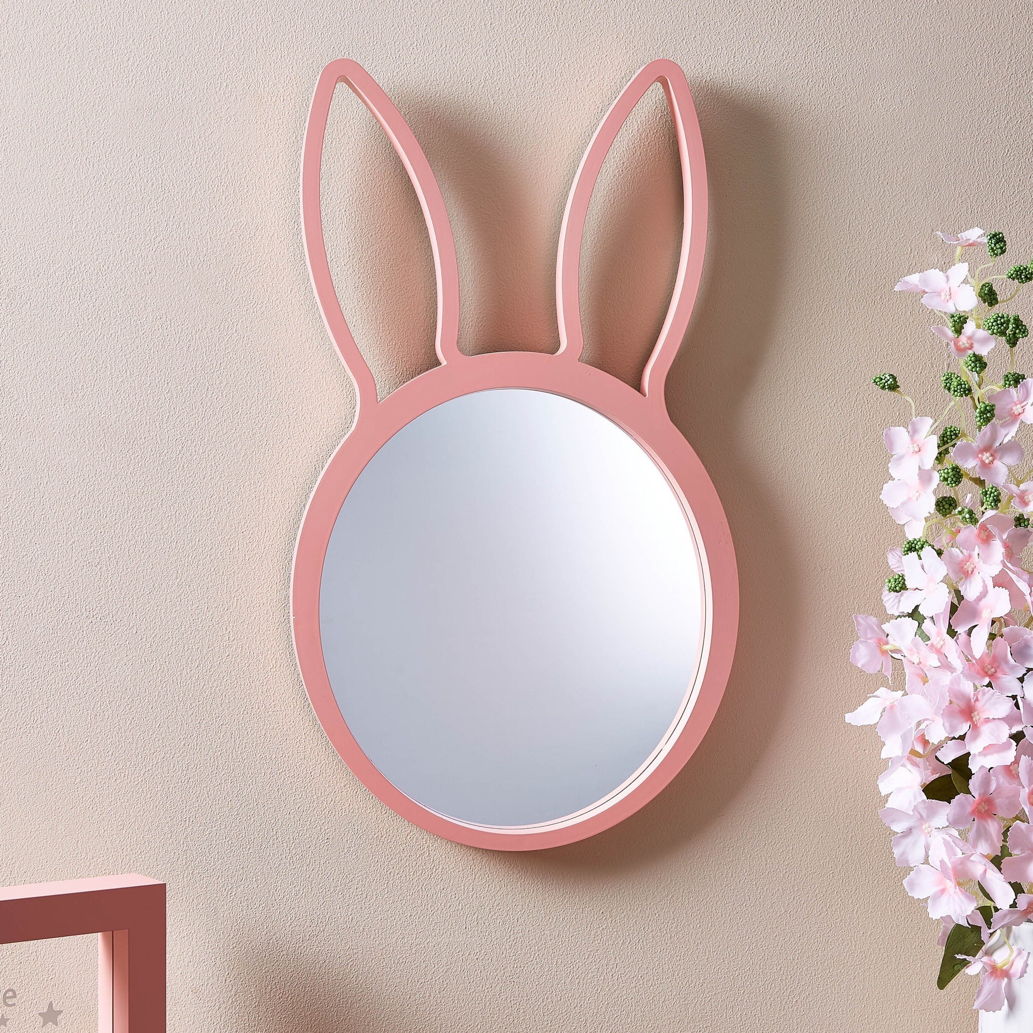 مرآة حائط بتصميم أرنب من أي أي آر أو - 27x48x2 سم-hbxhomeware-hbxkidsandyouth-image-2