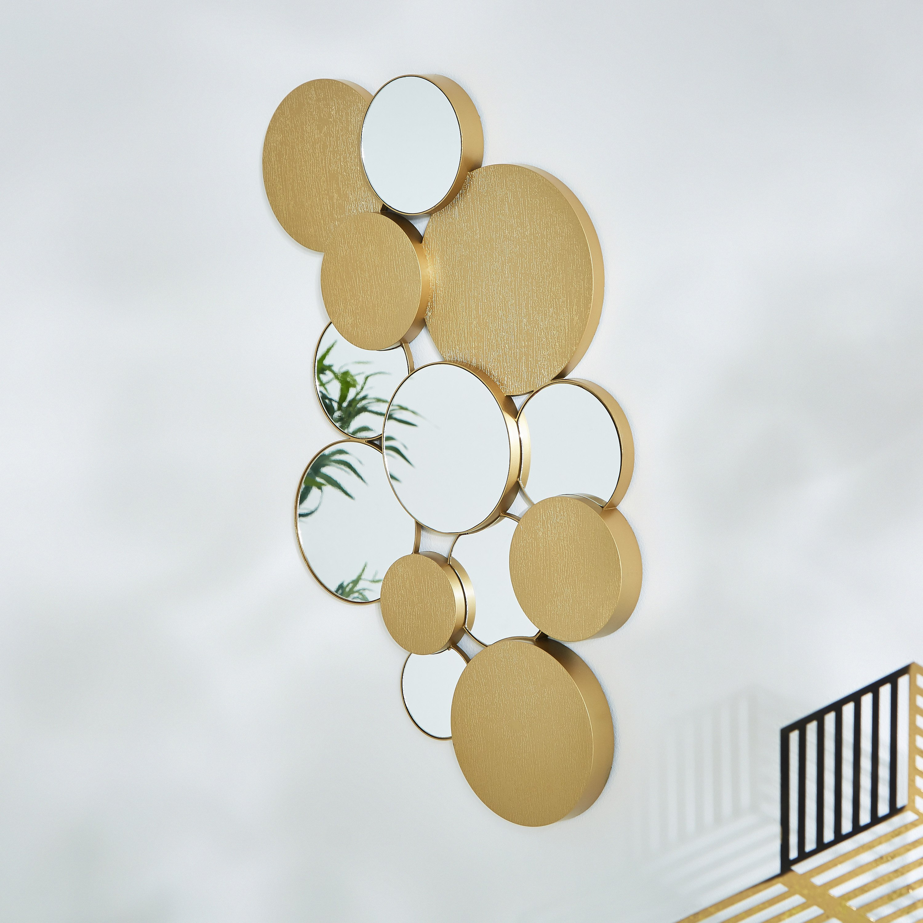 مرآة حائط مستديرة على شكل سحابة - 36x3x58 سم-PROMO_HB_AE_B1G1_250925-image-2