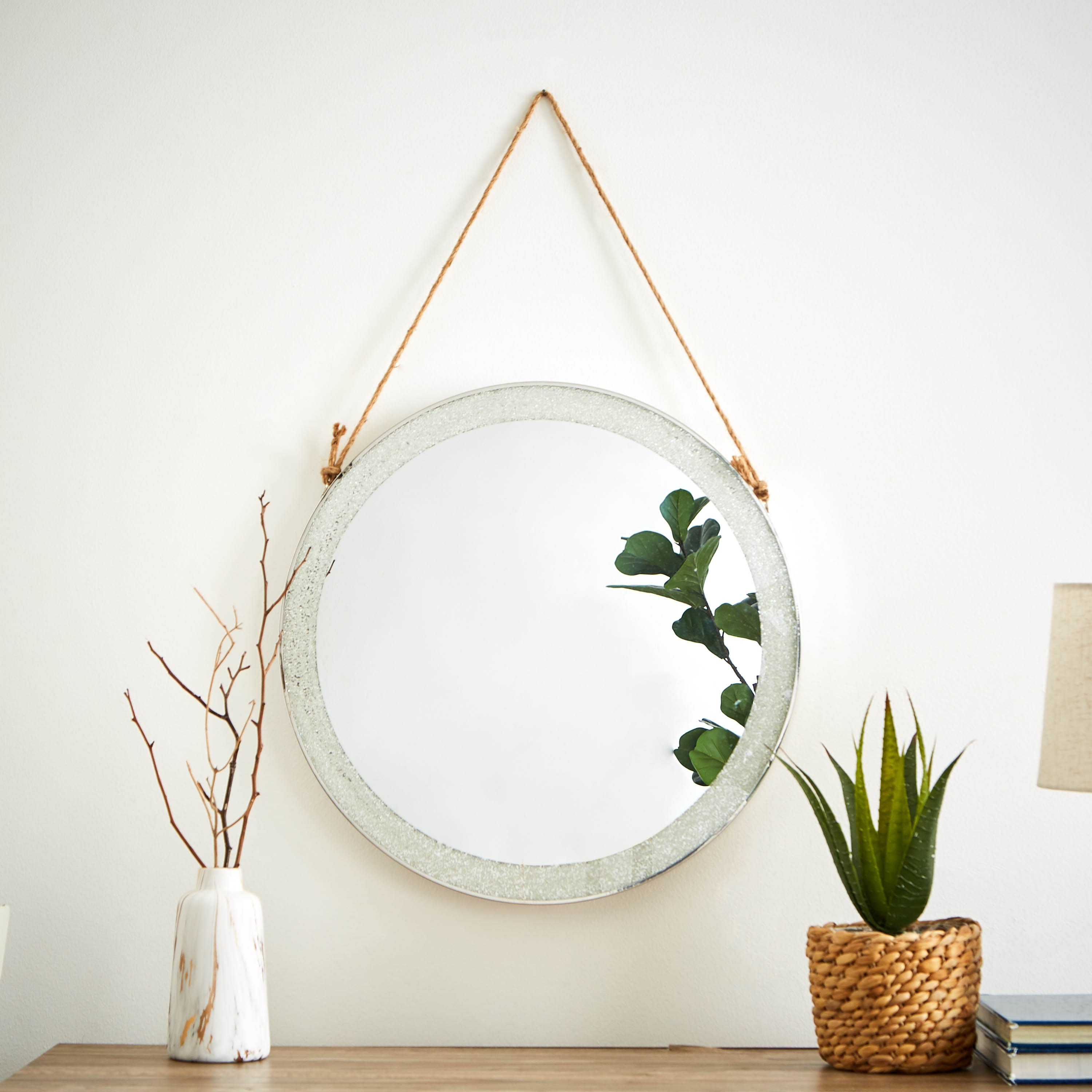 Crystal Embedded Border Circular Mirror - 50 cm-PROMO_HB_AE_B1G1_250925-image-2