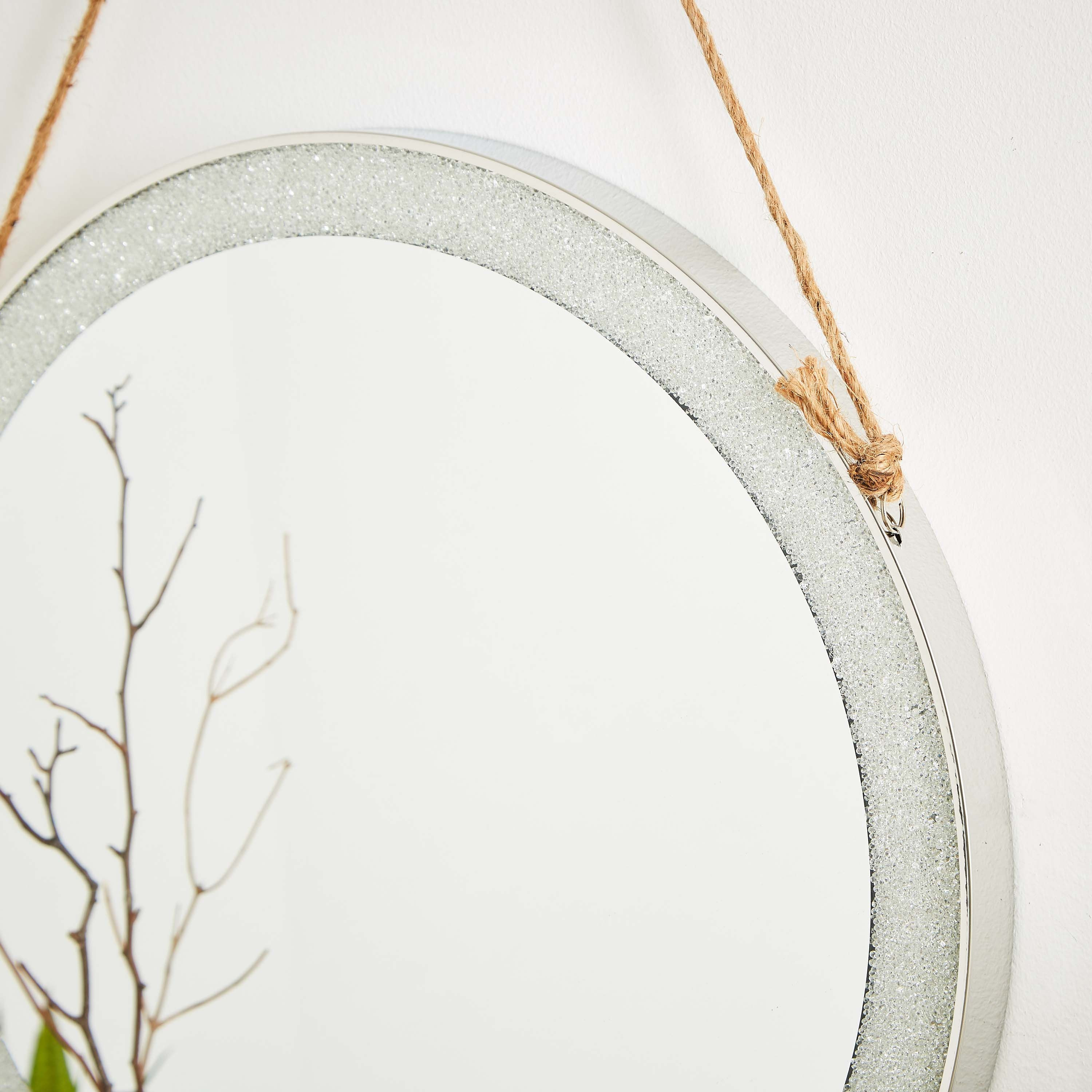 Crystal Embedded Border Circular Mirror - 50 cm-PROMO_HB_AE_B1G1_250925-image-3