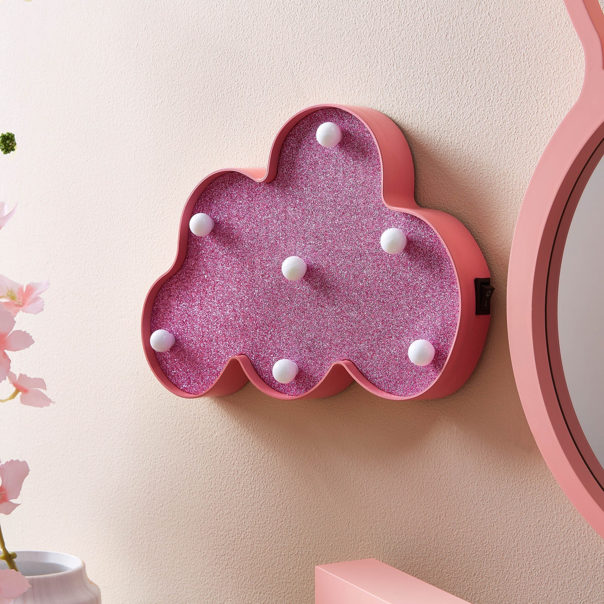 قطعة ديكور بتصميم غيمة بـ7 أضواء إل إي دي من أي أي آر أو - 25x18x3 سم-hbxhomeware-hbxkidsandyouth-image-1