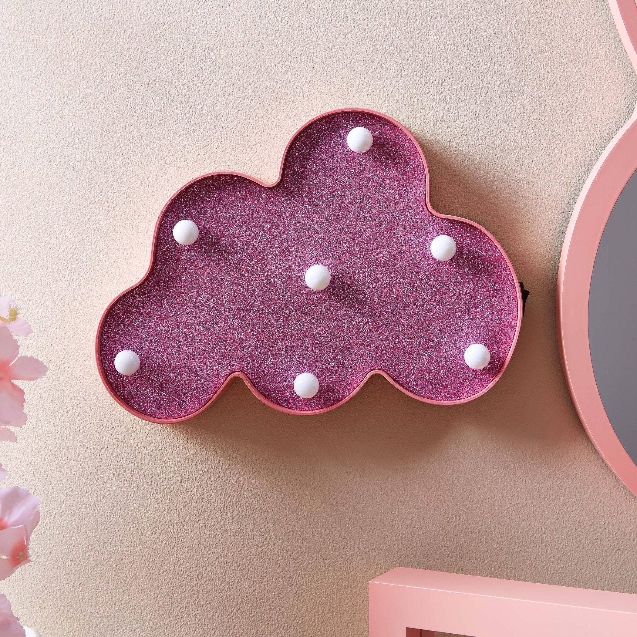 قطعة ديكور بتصميم غيمة بـ7 أضواء إل إي دي من أي أي آر أو - 25x18x3 سم-hbxhomeware-hbxkidsandyouth-image-3