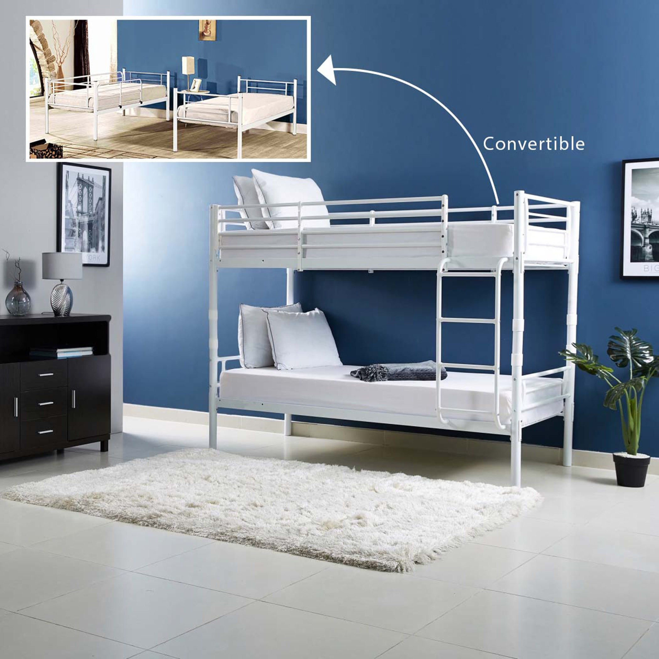 سرير بطابقين من فانيلا كودي - ينقسم إلى 2 أسرّة فرديّة 90x200 سم-hbxkidsandyouth-bedsandbedsets-bunkbeds-single-image-3