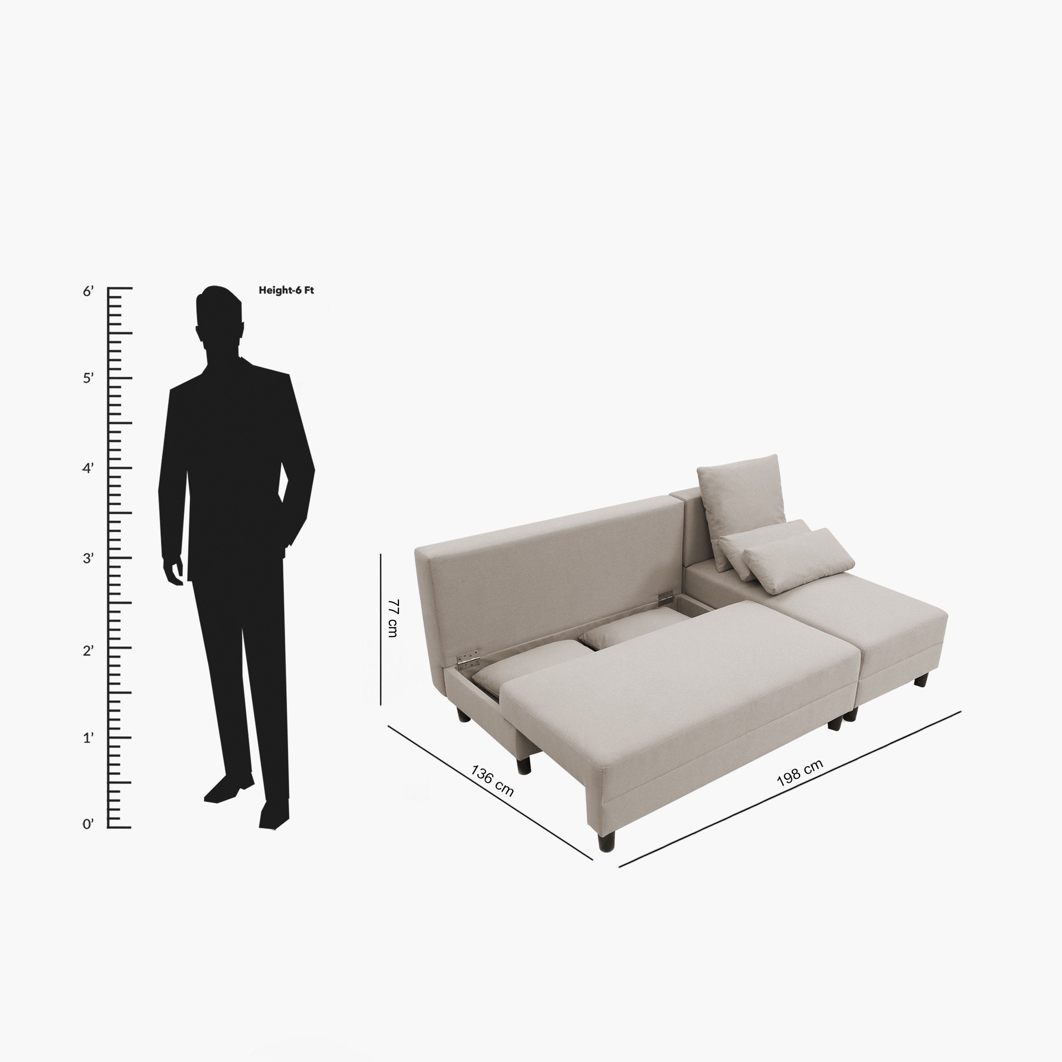 كنبة سرير ركنية قماش قابلة للعكس 3 مقاعد - ألبيرتا-hbxlivingroom-sofasandarmchairs-sofas-image-15