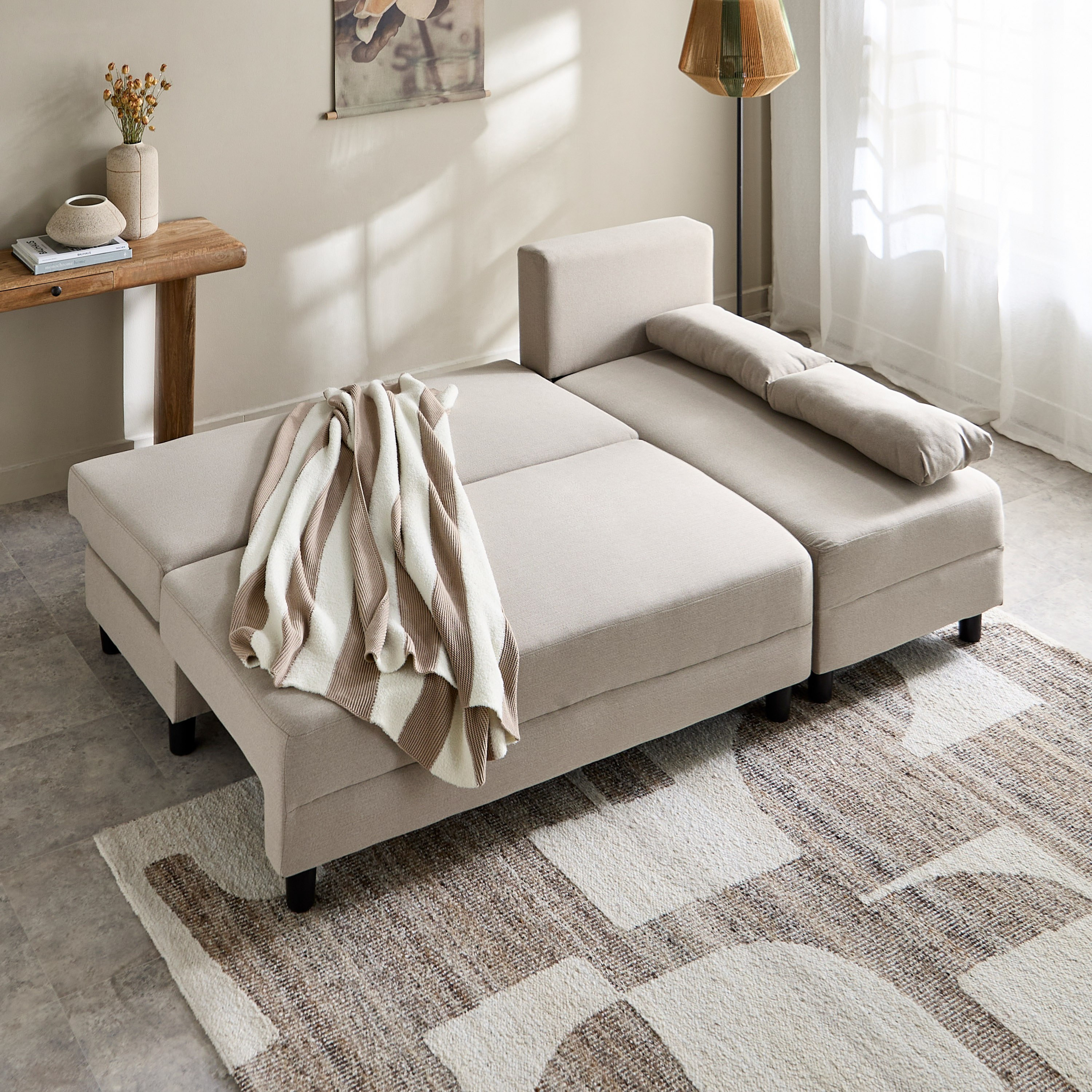كنبة سرير ركنية قماش قابلة للعكس 3 مقاعد - ألبيرتا-hbxlivingroom-sofasandarmchairs-sofas-image-4