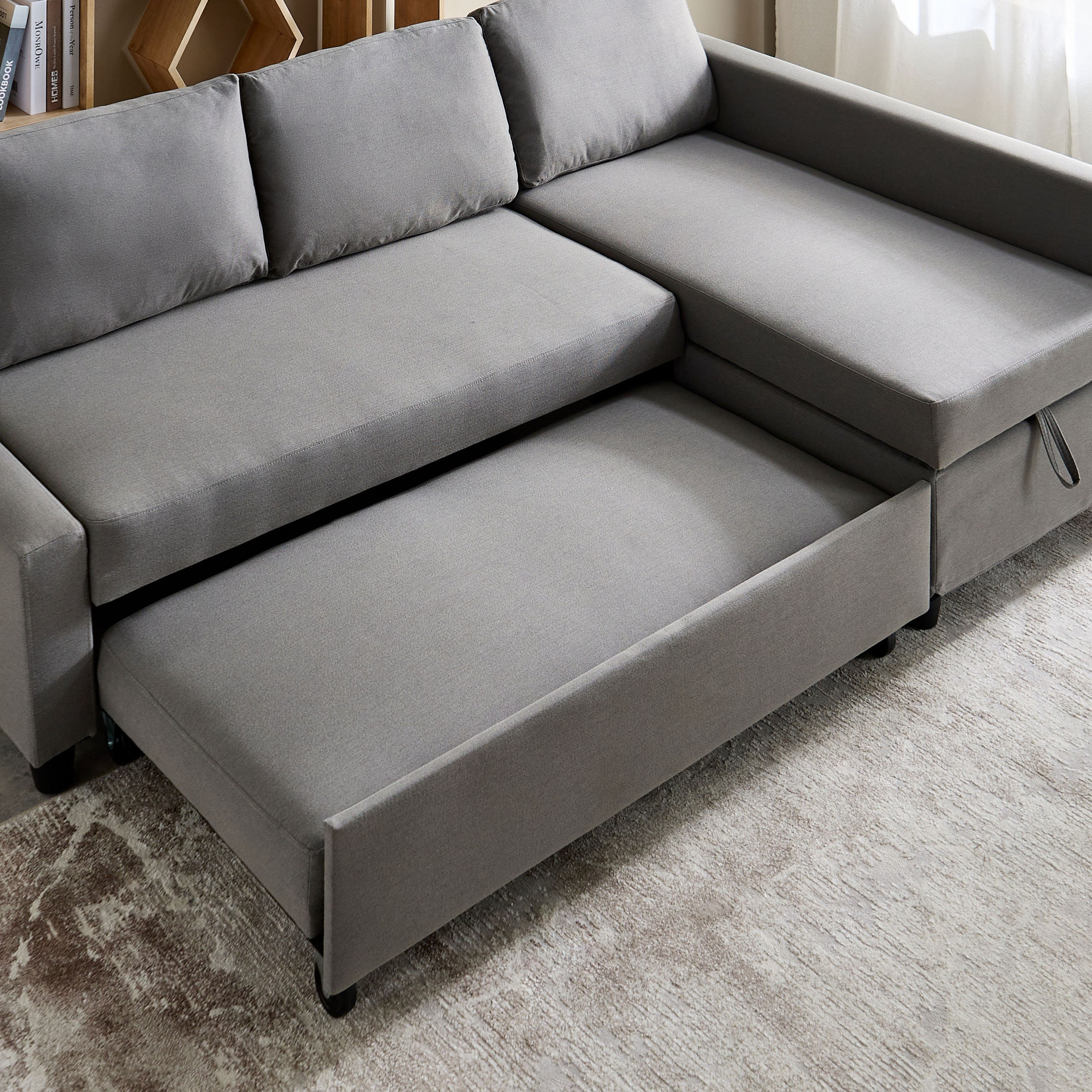 Spacer 3-Seater Left Right Fabric Corner Sofa Bed with Storage-hbxfurniture-livingroom-sofasandsofasets-image-11