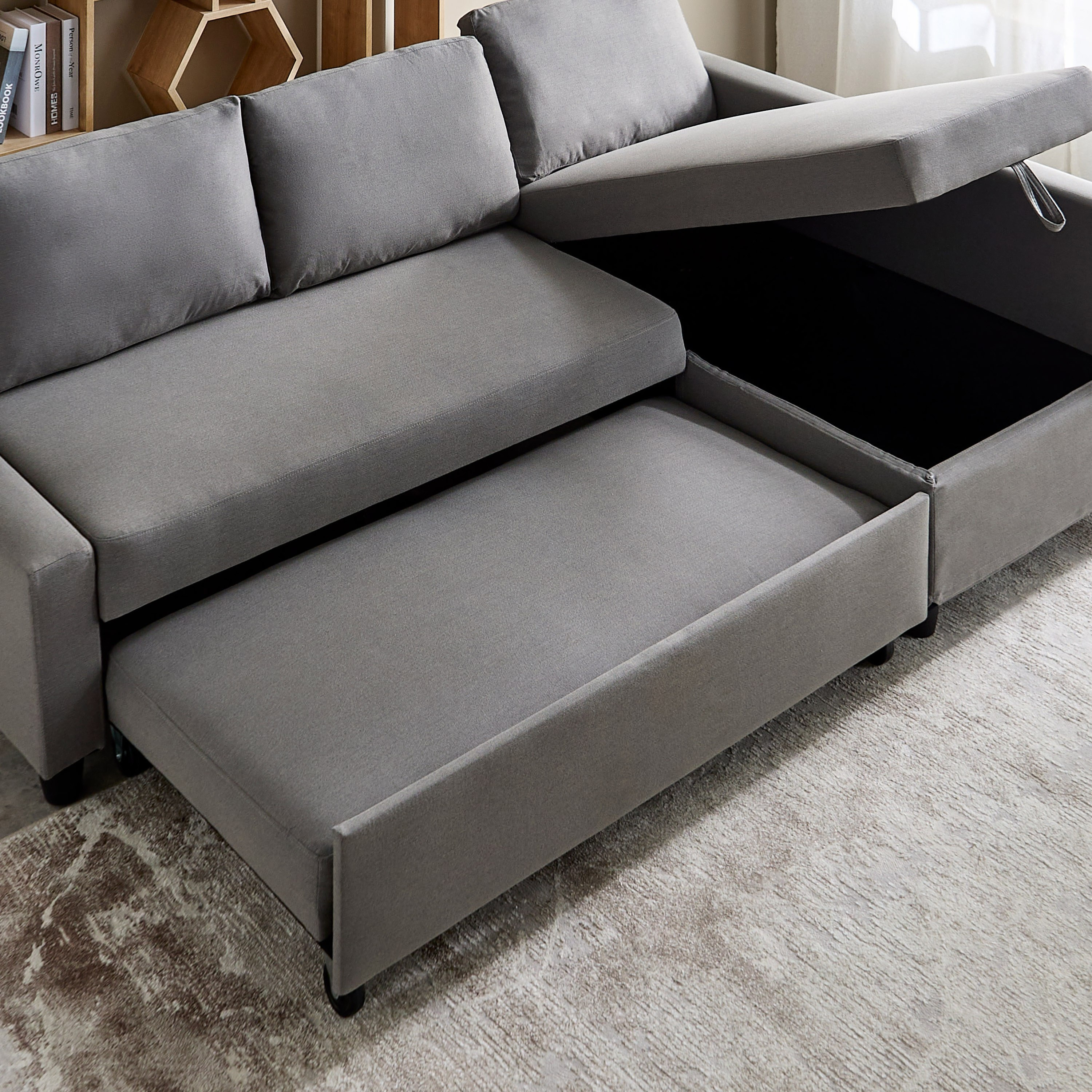 Spacer 3-Seater Left Right Fabric Corner Sofa Bed with Storage-hbxfurniture-livingroom-sofasandsofasets-image-12