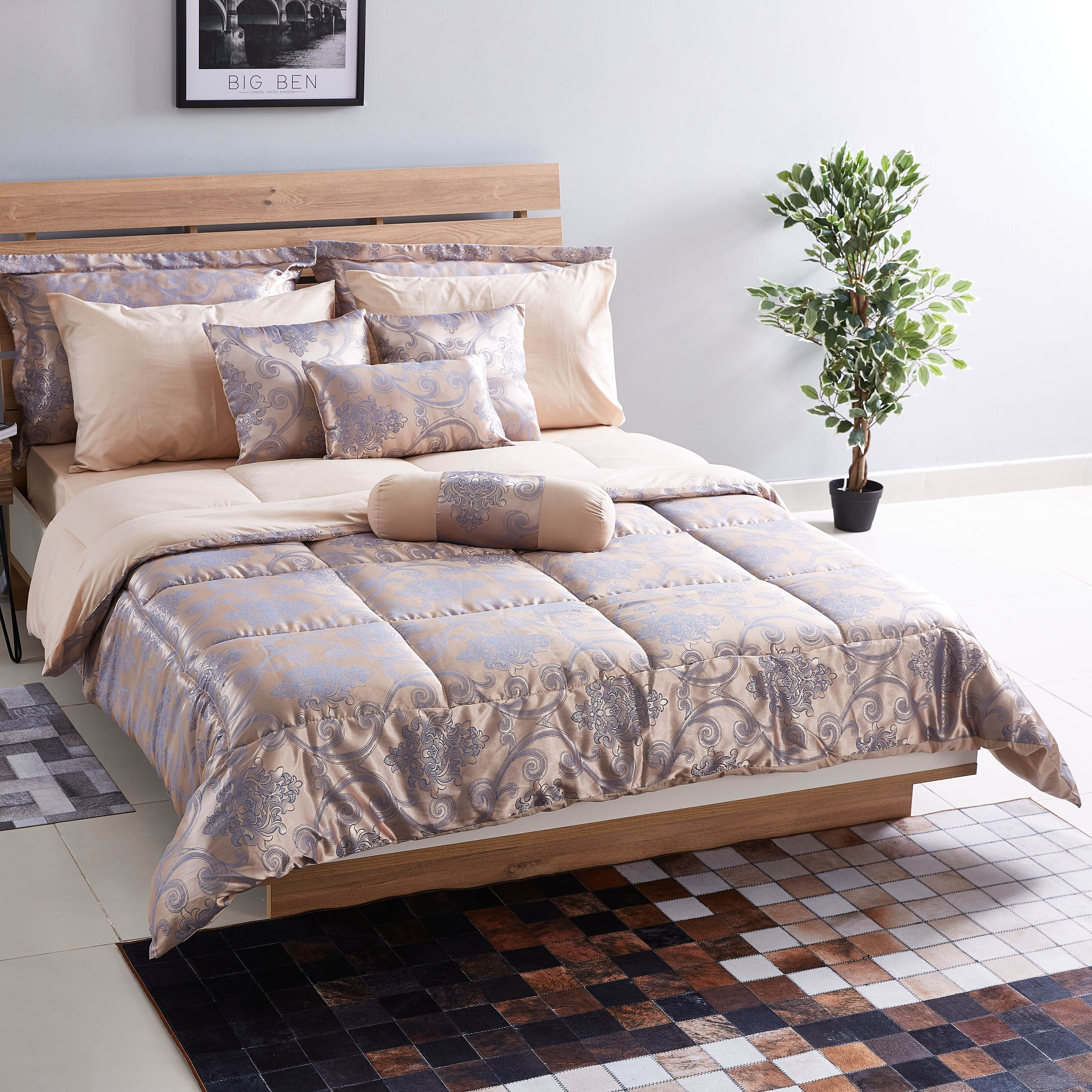 طقم لحاف سوبر كينج جاكار 12 قطعة من أوبولانس - 260x240 سم-hbxhomeware-hbxdecorandfurnishings-image-2