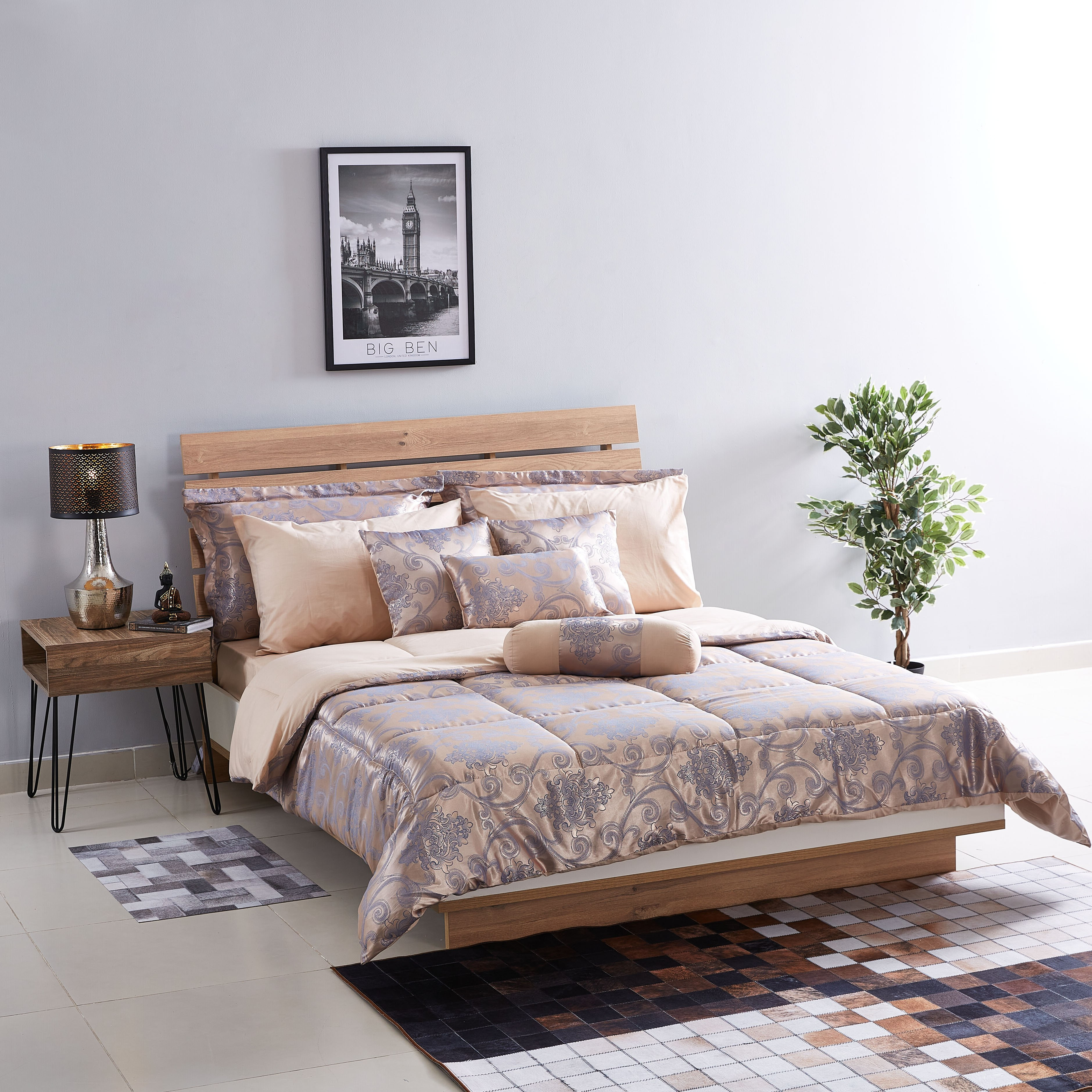 طقم لحاف سوبر كينج جاكار 12 قطعة من أوبولانس - 260x240 سم-hbxhomeware-hbxdecorandfurnishings-image-7