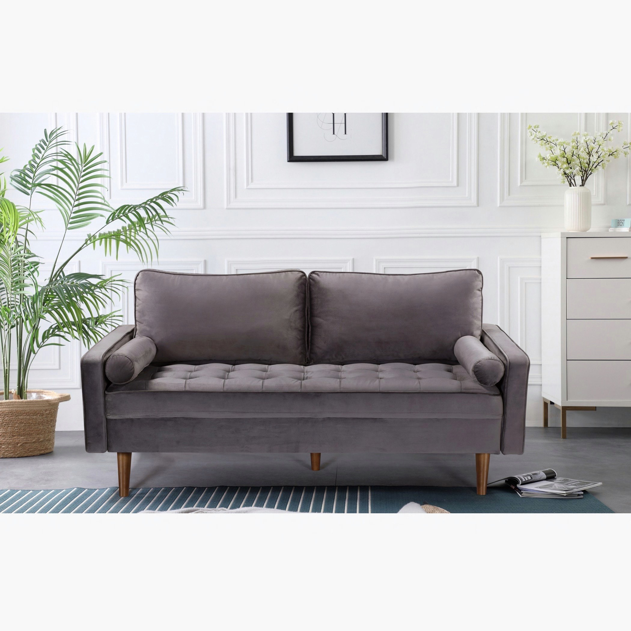 كنبة مقعدان مع وسادتين طويلتين من زيلر-hbxlivingroom-sofasandarmchairs-sofas-image-1